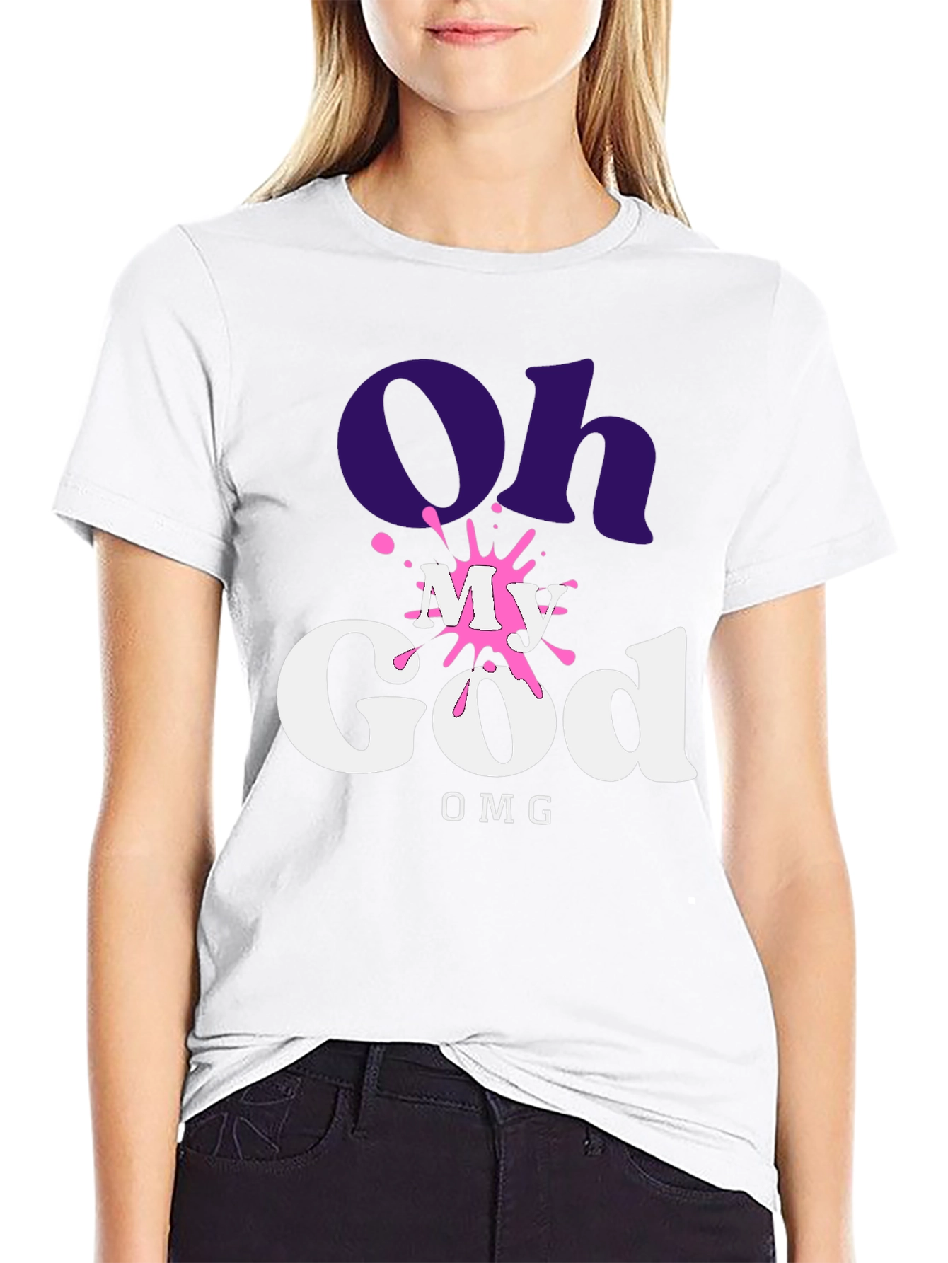 Oh My God OMG T-Shirt - Trendy Graphic Tee