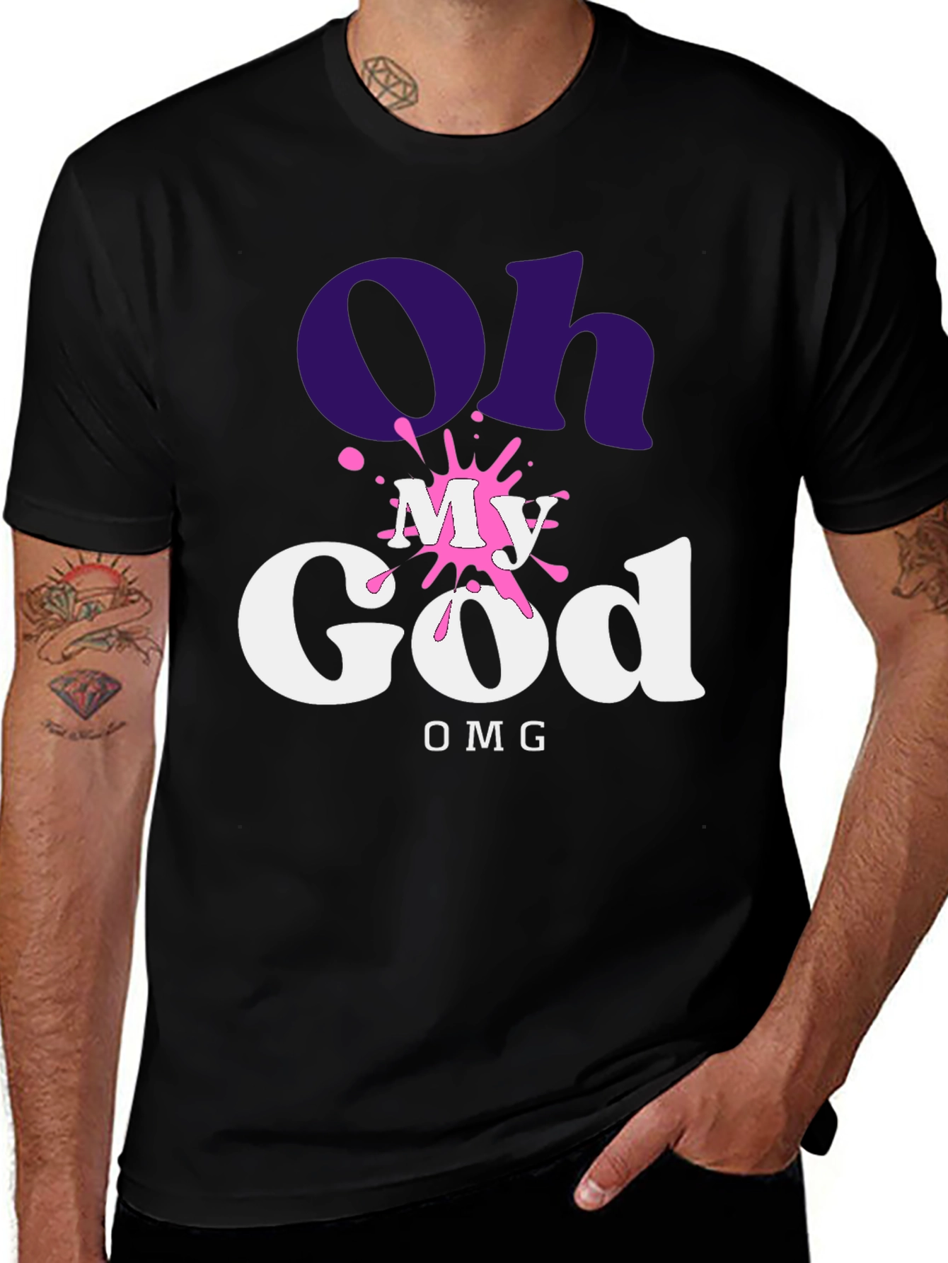Oh My God OMG T-Shirt - Trendy Graphic Tee