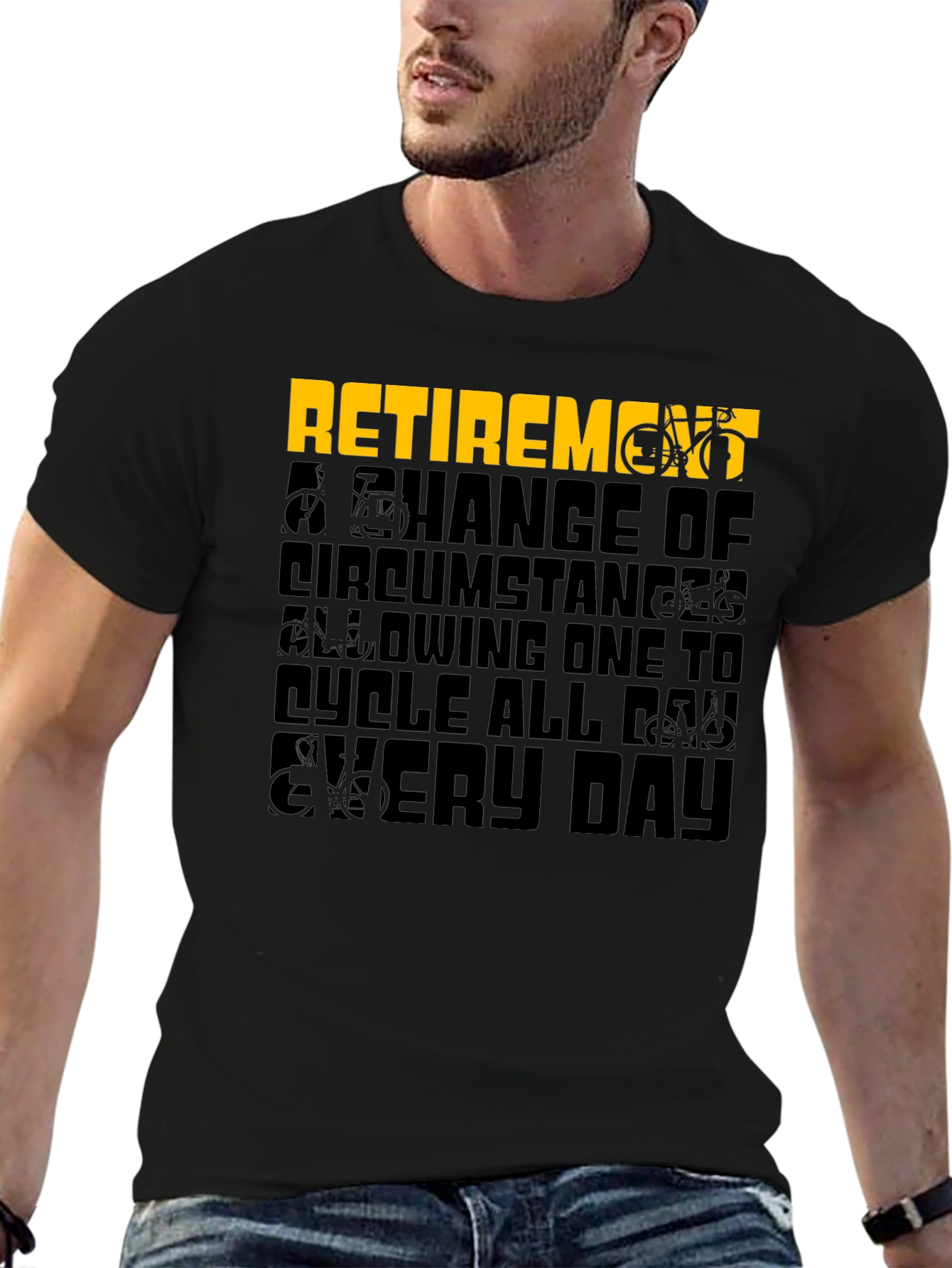 Retirement Cycling T-Shirt - Cycle All Day Every Day