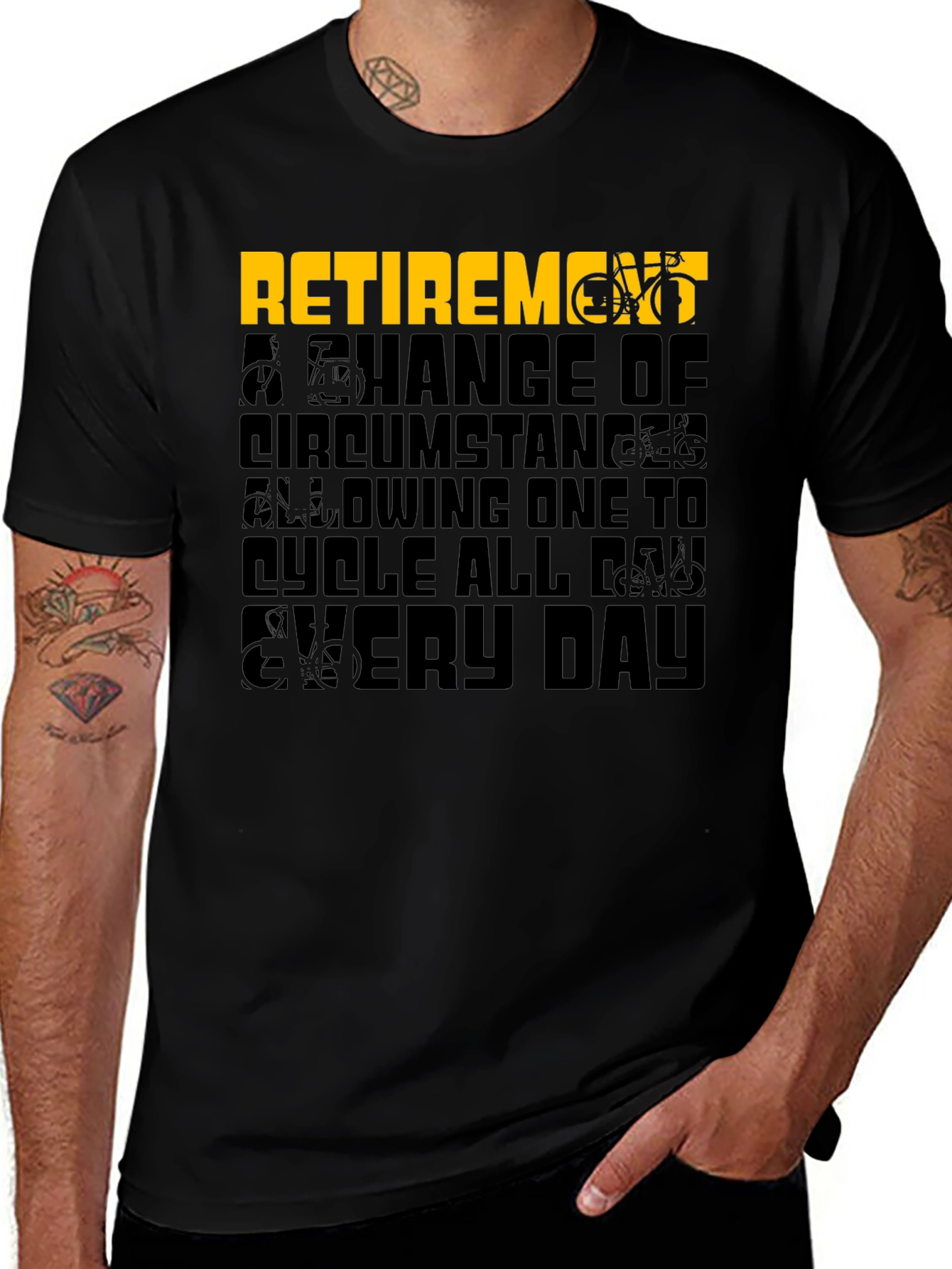 Retirement Cycling T-Shirt - Cycle All Day Every Day