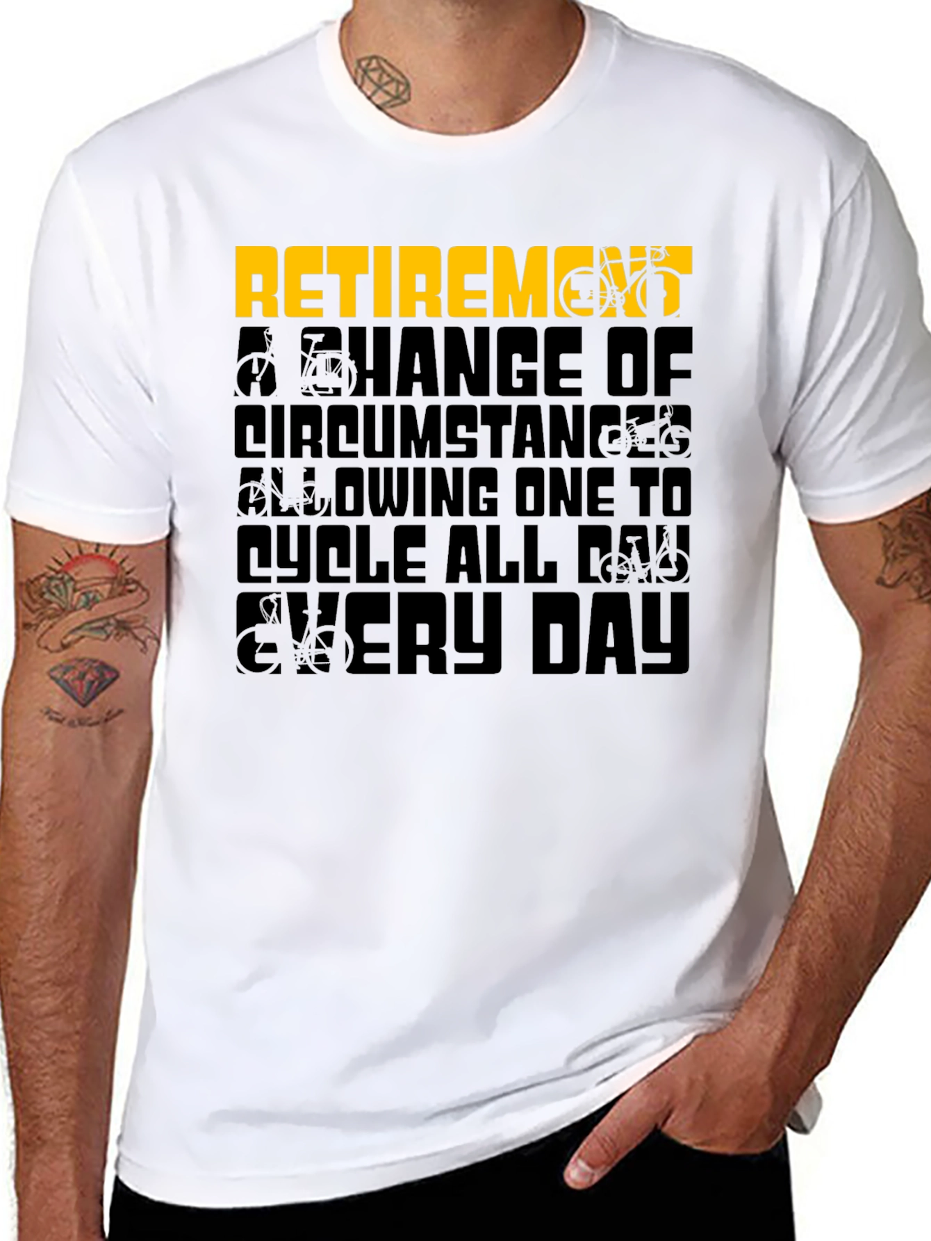 Retirement Cycling T-Shirt - Cycle All Day Every Day