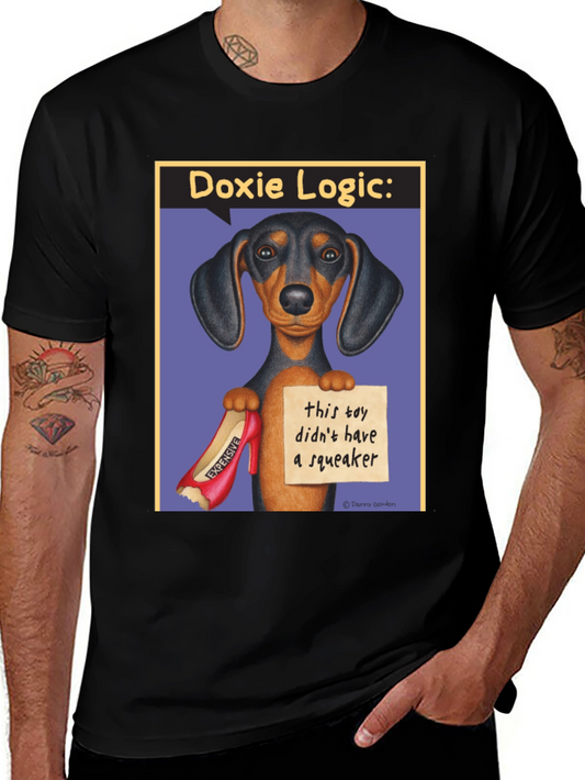 Dachshund Logic T-Shirt: No Squeaker Funny Dog Tee