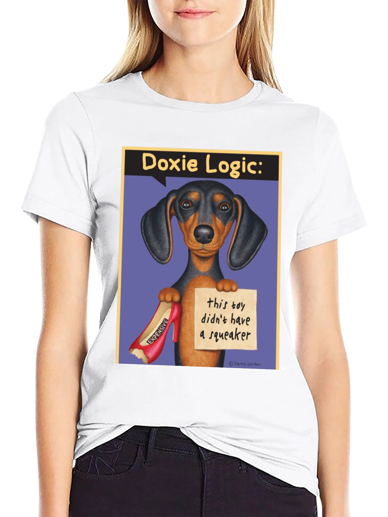 Dachshund Logic T-Shirt: No Squeaker Funny Dog Tee