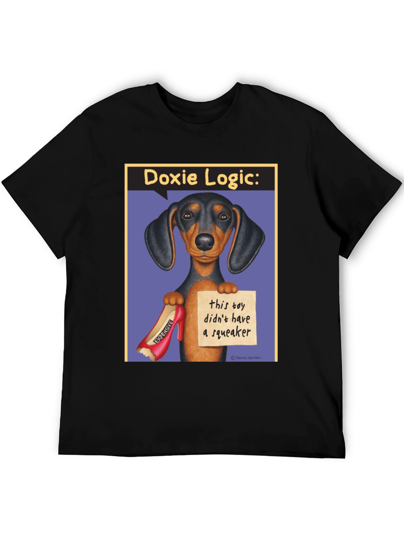 Dachshund Logic T-Shirt: No Squeaker Funny Dog Tee