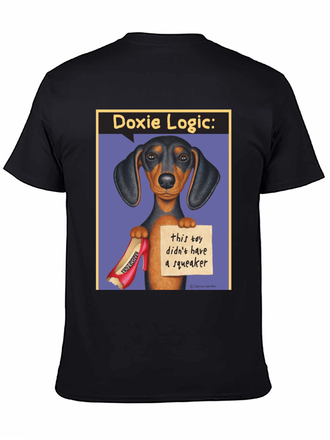 Dachshund Logic T-Shirt: No Squeaker Funny Dog Tee