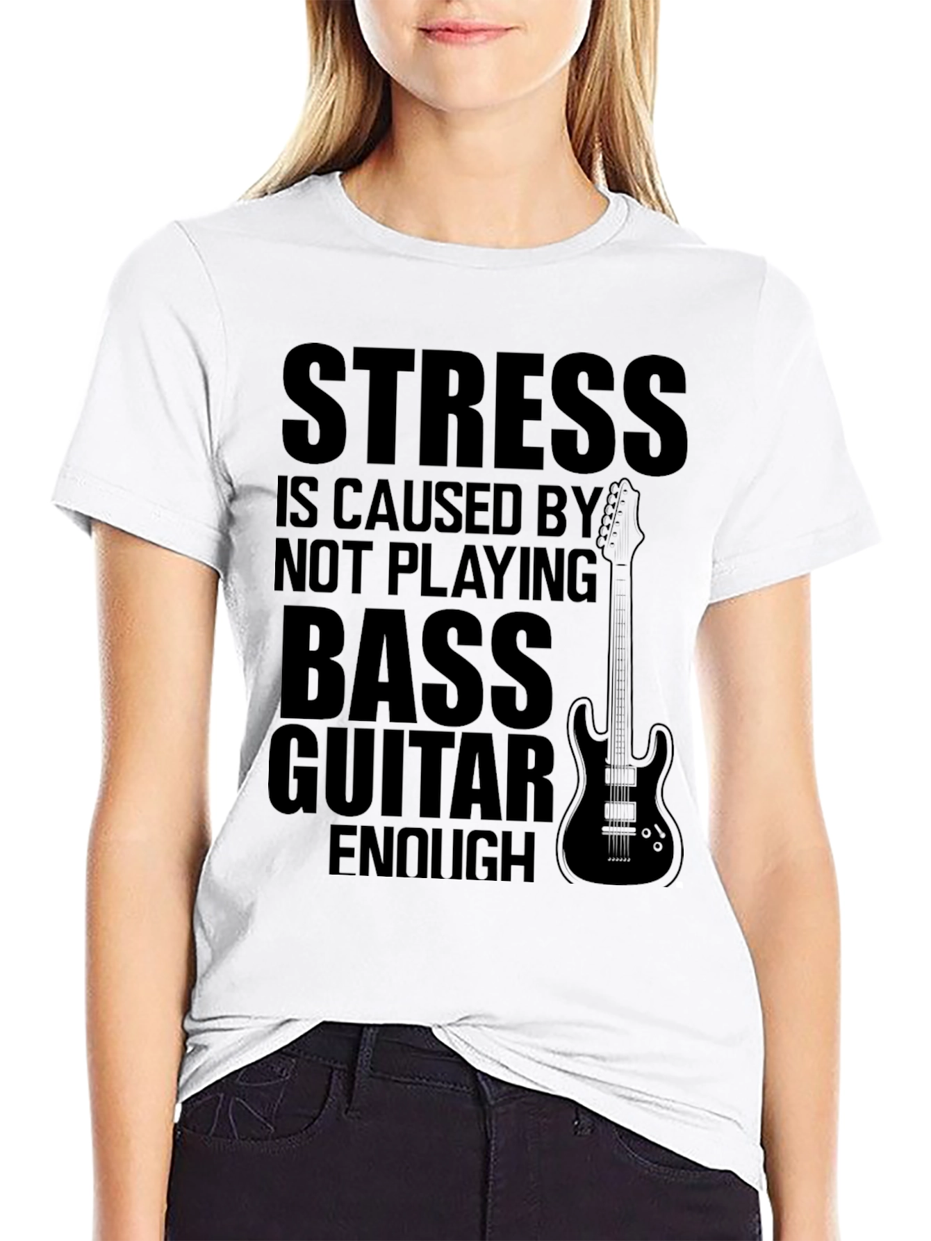 Bass Guitar T-Shirt - Stress Relief