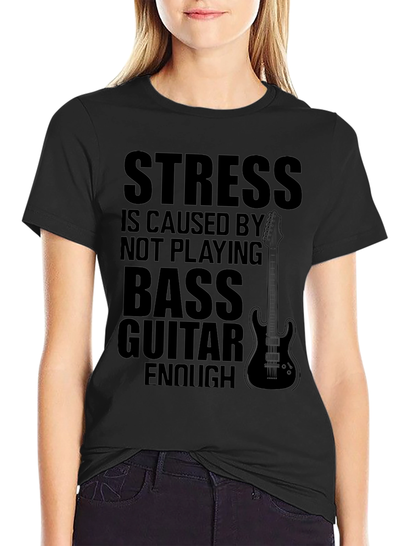 Bass Guitar T-Shirt - Stress Relief