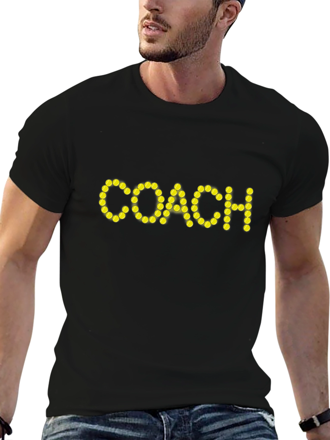 Coach Graphic T-Shirt - Black Casual Tee