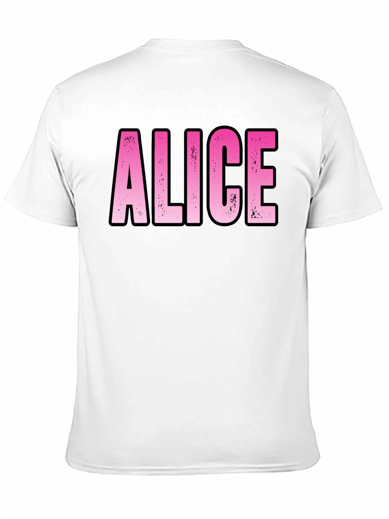 Personalized Pink Alice Name T-Shirt