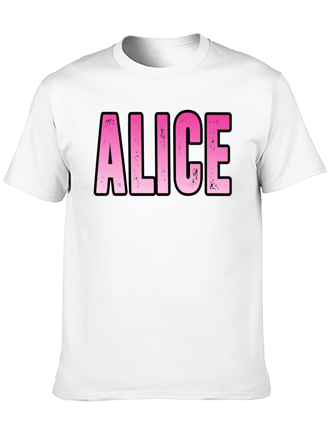 Personalized Pink Alice Name T-Shirt