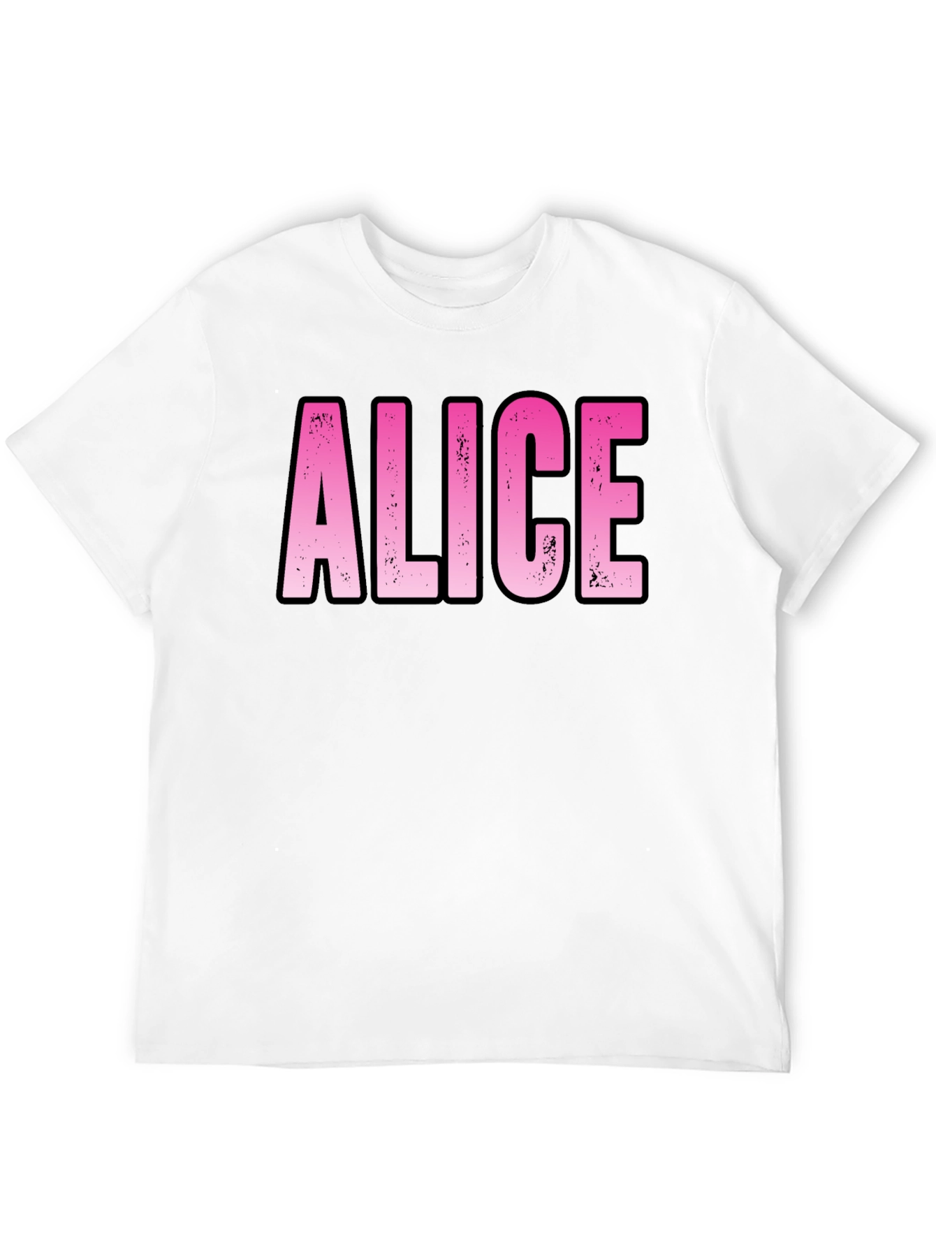Personalized Pink Alice Name T-Shirt