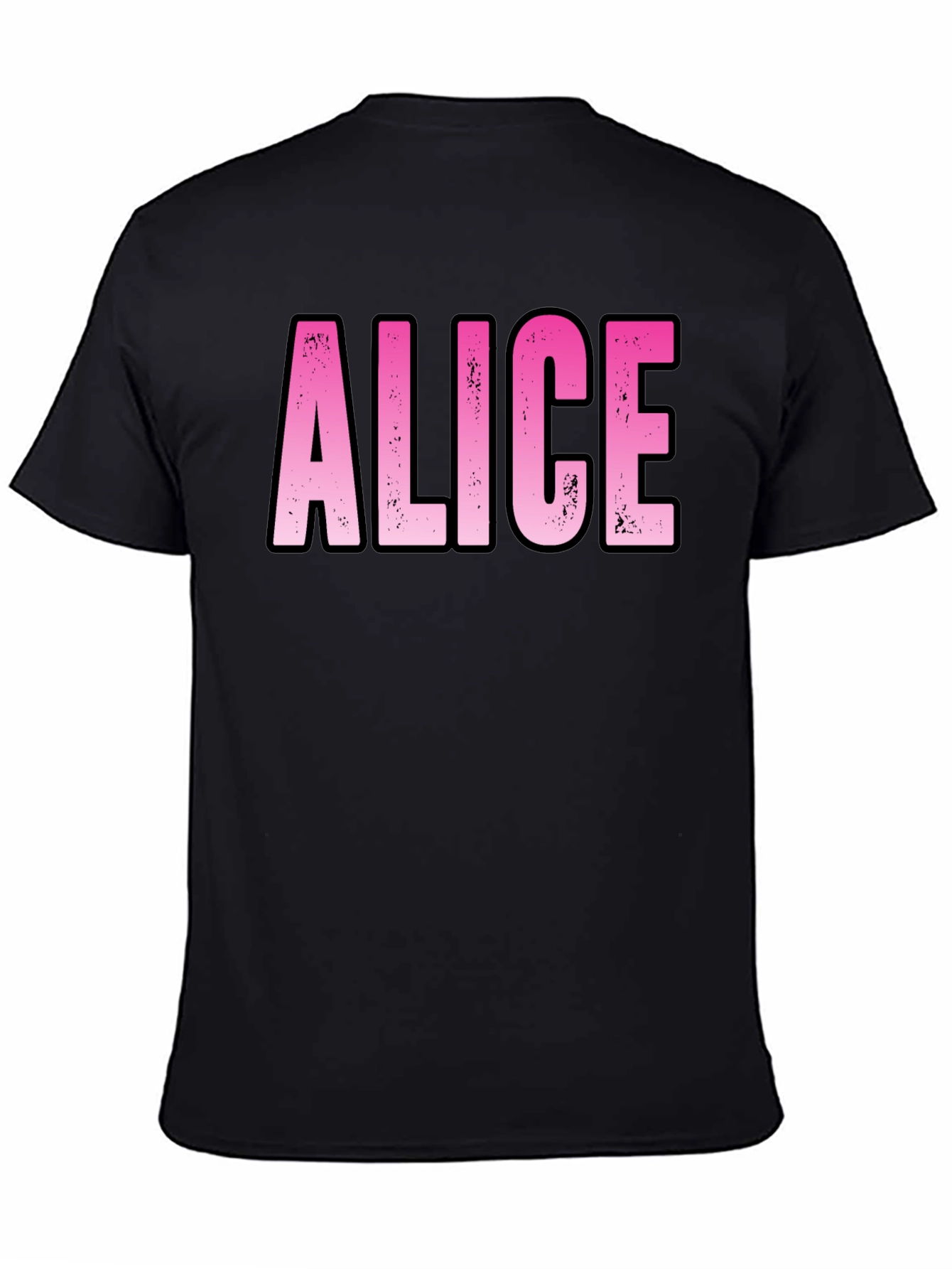 Personalized Pink Alice Name T-Shirt