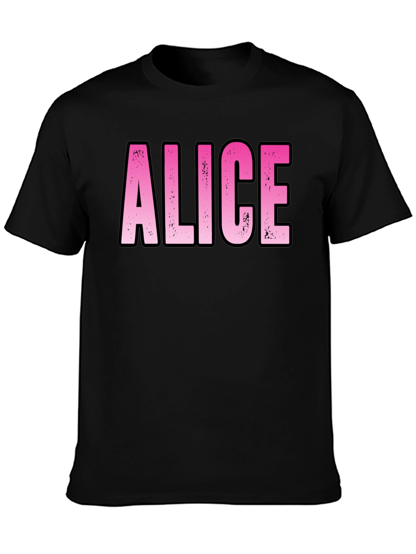 Personalized Pink Alice Name T-Shirt