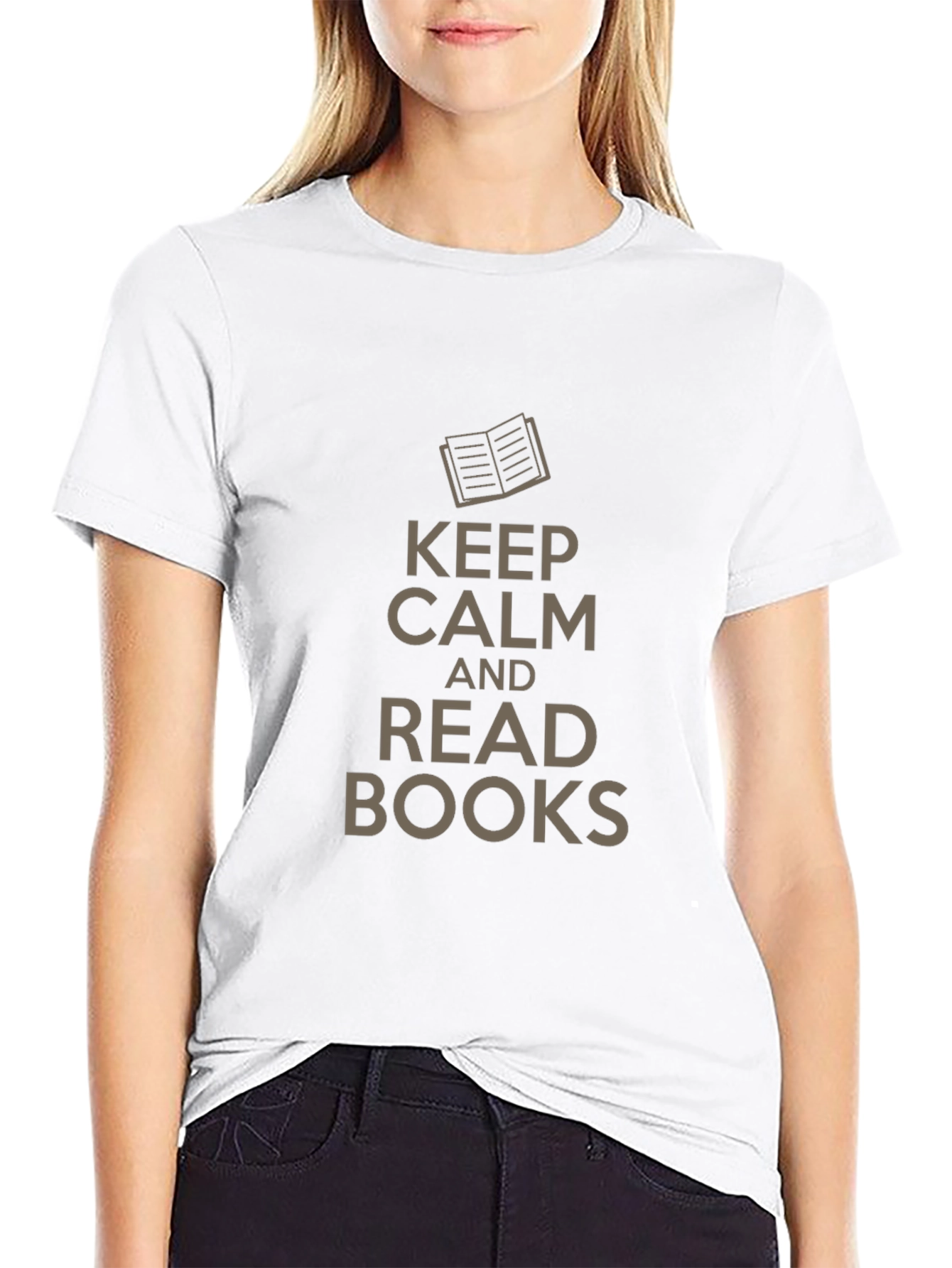Keep Calm and Read Books - Stylish Graphic Tee