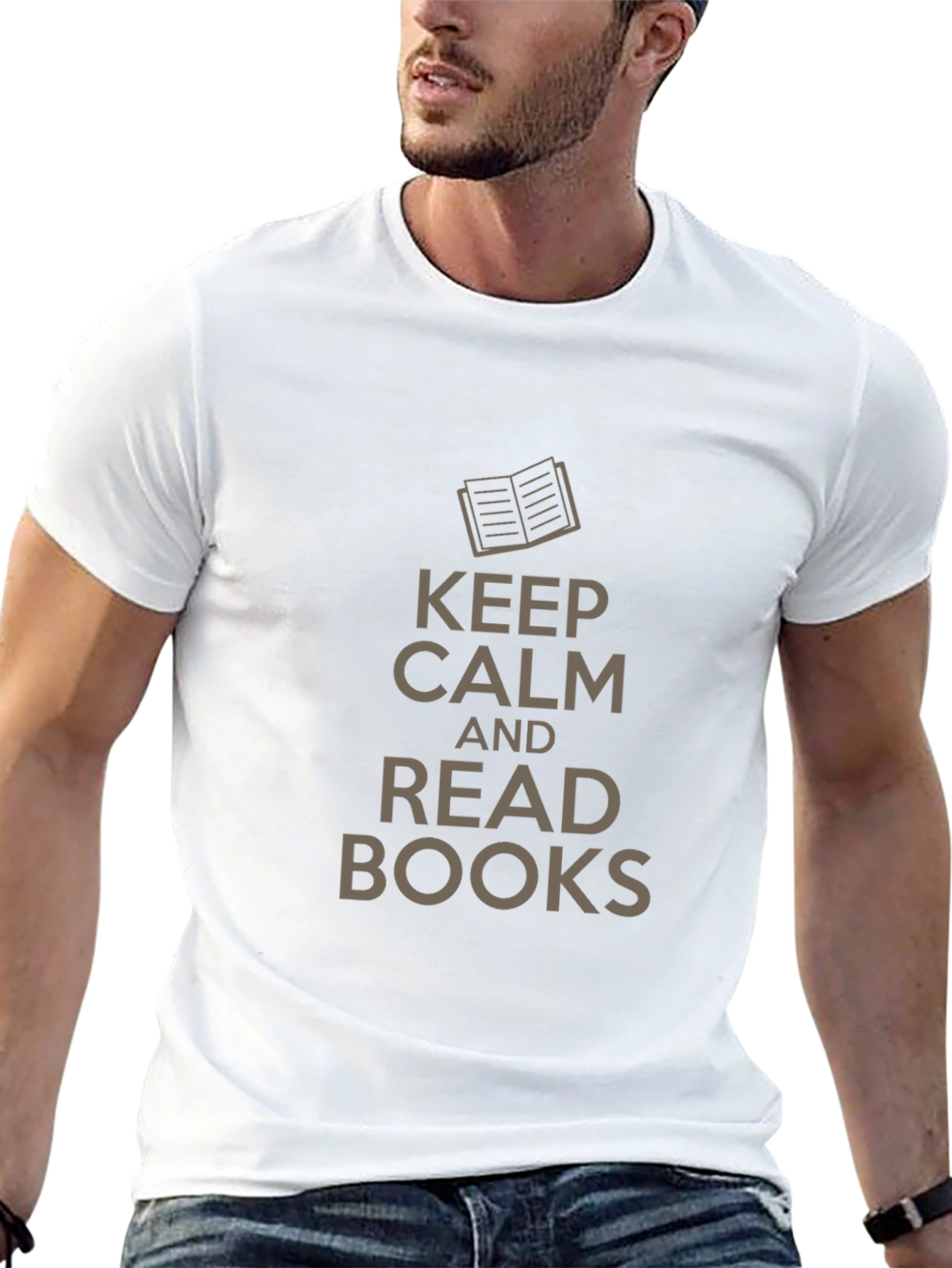 Keep Calm and Read Books - Stylish Graphic Tee