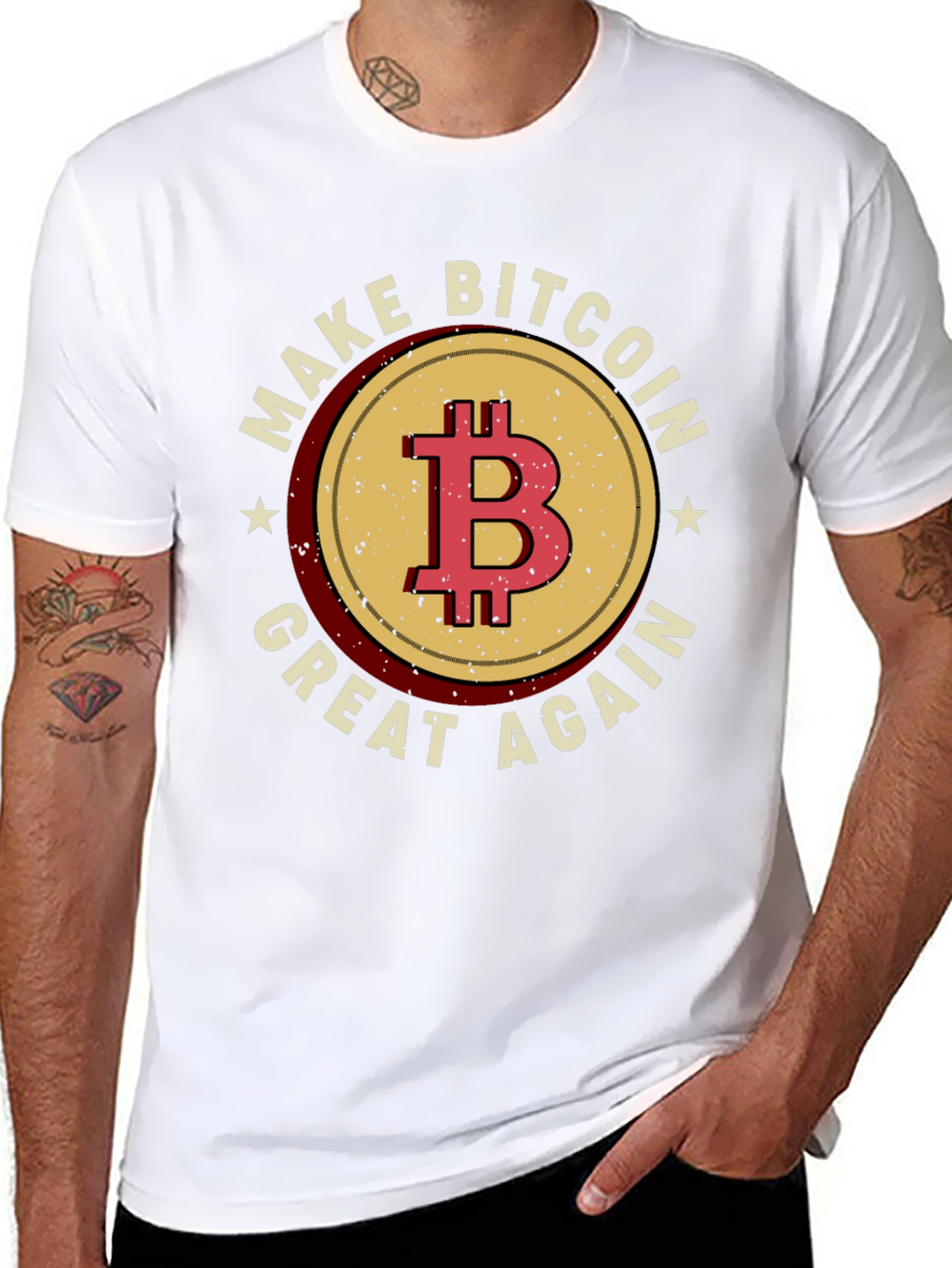 Make Bitcoin Great Again T-Shirt Crypto Tee