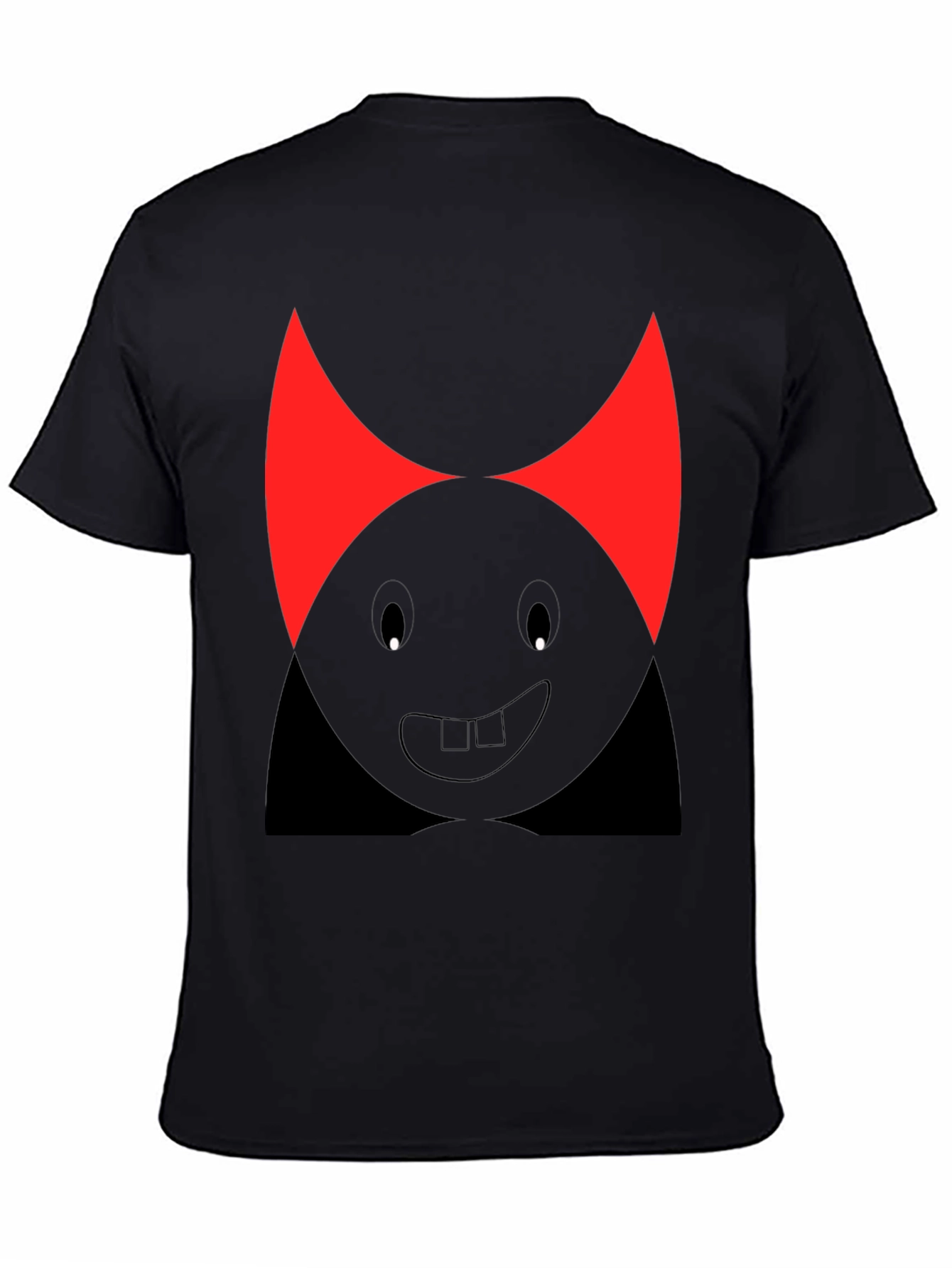 Funny Devil Cartoon T-Shirt - Black