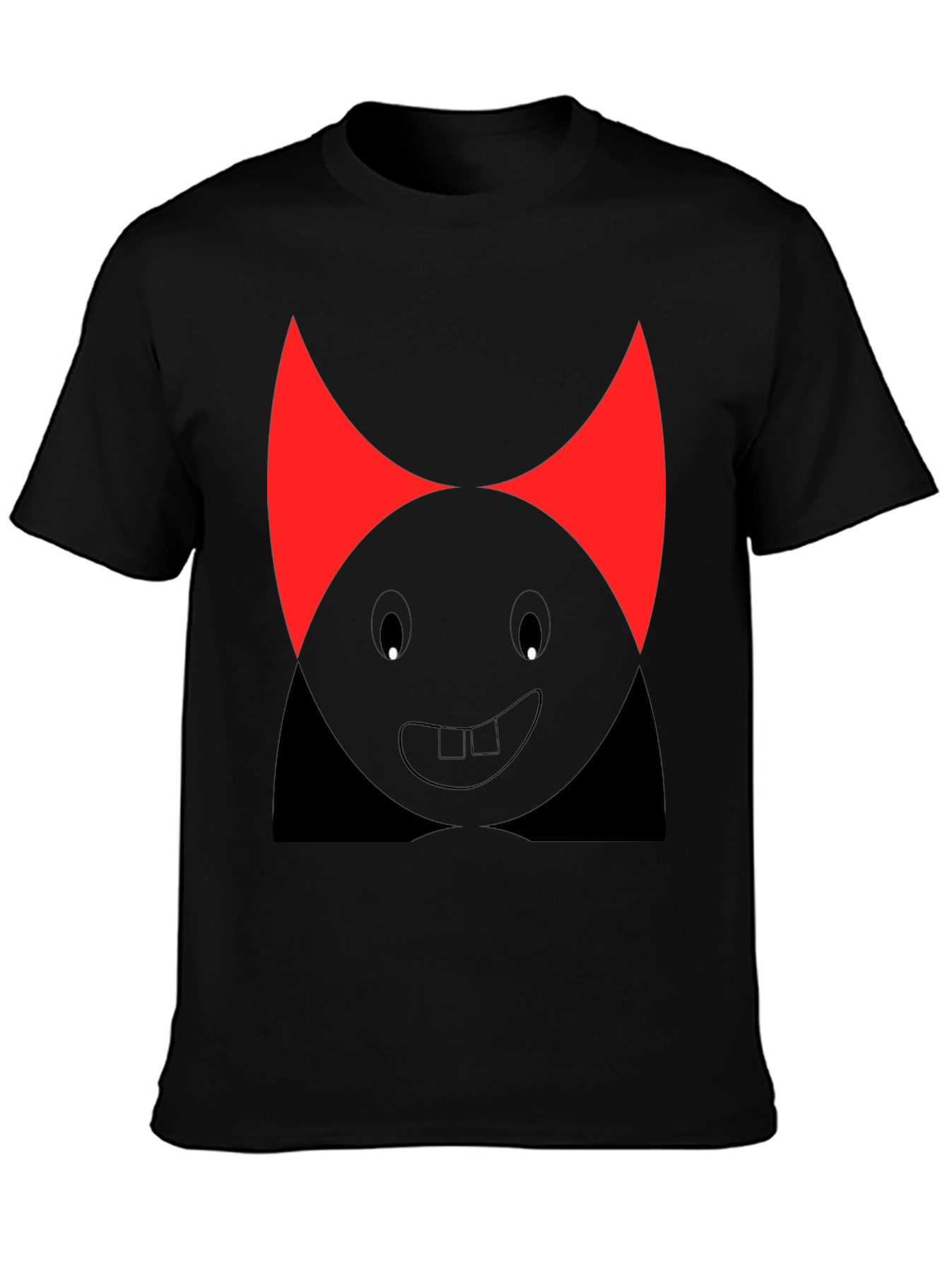 Funny Devil Cartoon T-Shirt - Black