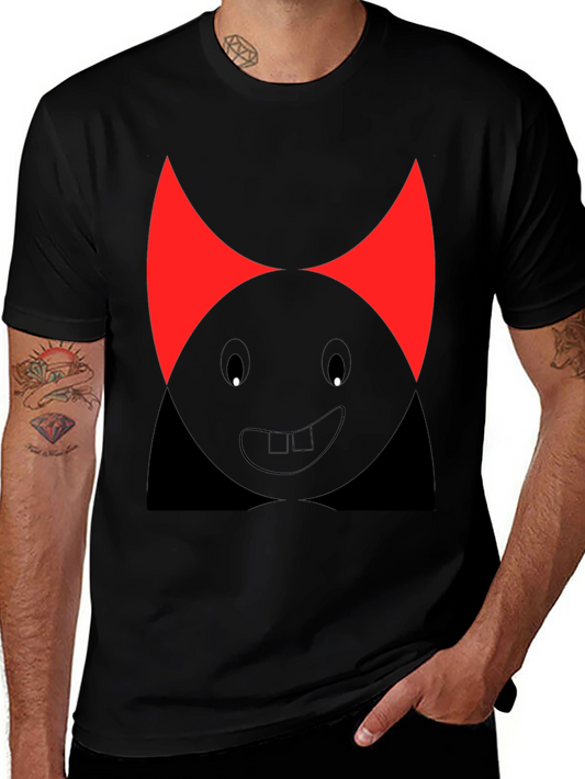 Funny Devil Cartoon T-Shirt - Black