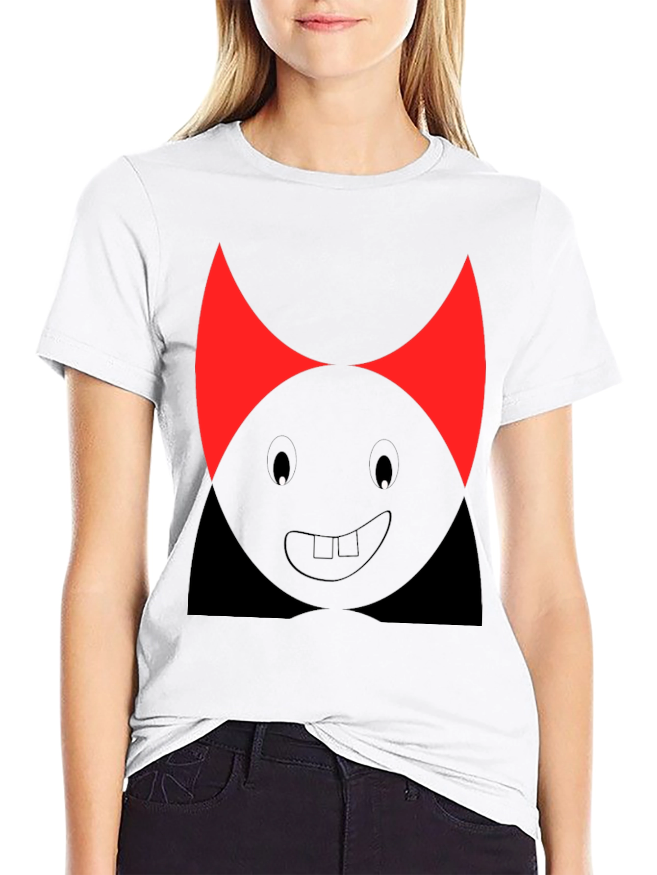 Funny Devil Cartoon T-Shirt - Black