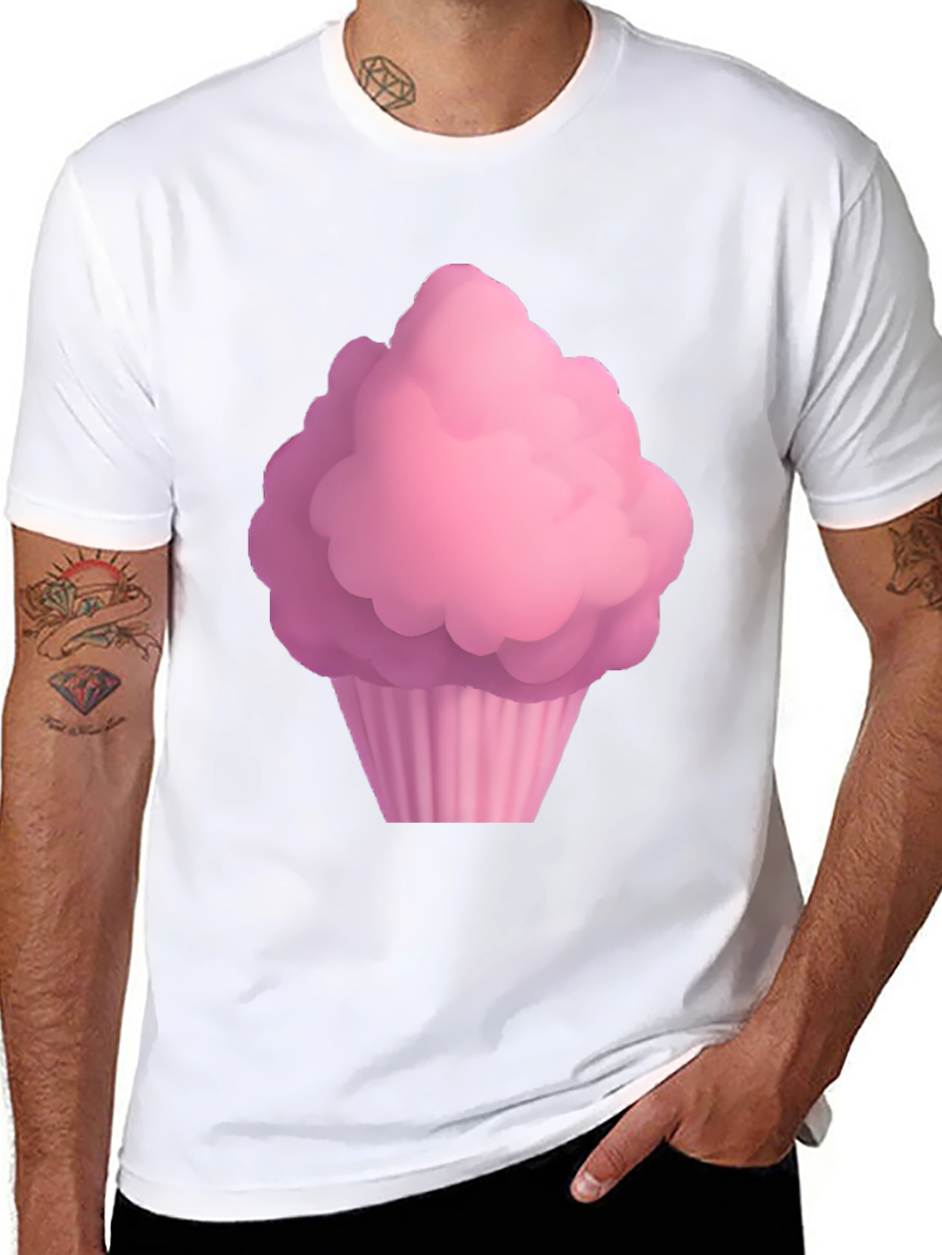 Cupcake Graphic Black T-Shirt