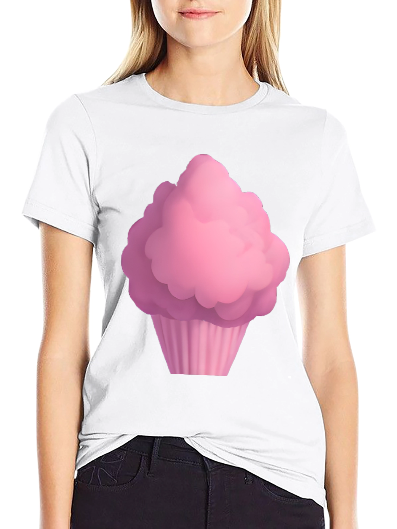 Cupcake Graphic Black T-Shirt