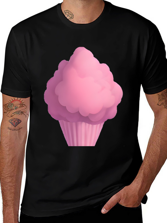 Cupcake Graphic Black T-Shirt