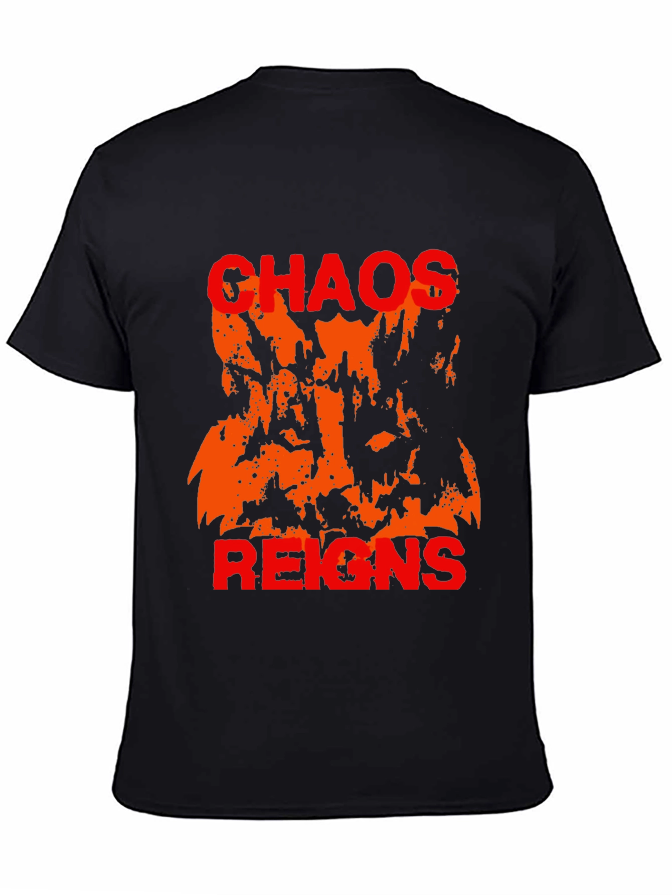 Chaos Reigns Graphic T-Shirt - Black