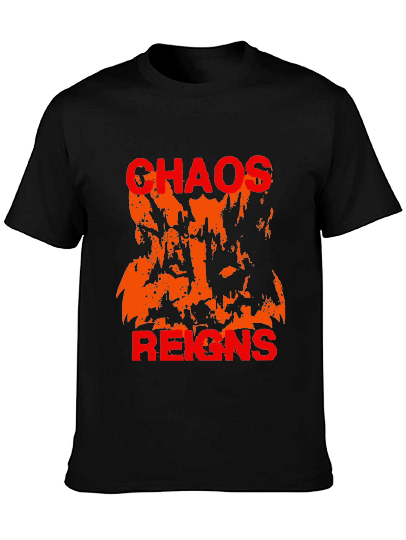 Chaos Reigns Graphic T-Shirt - Black