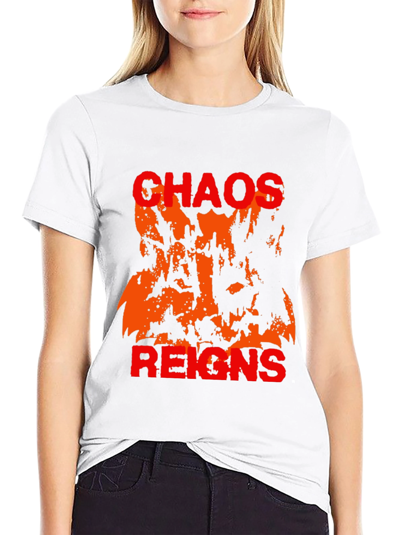Chaos Reigns Graphic T-Shirt - Black
