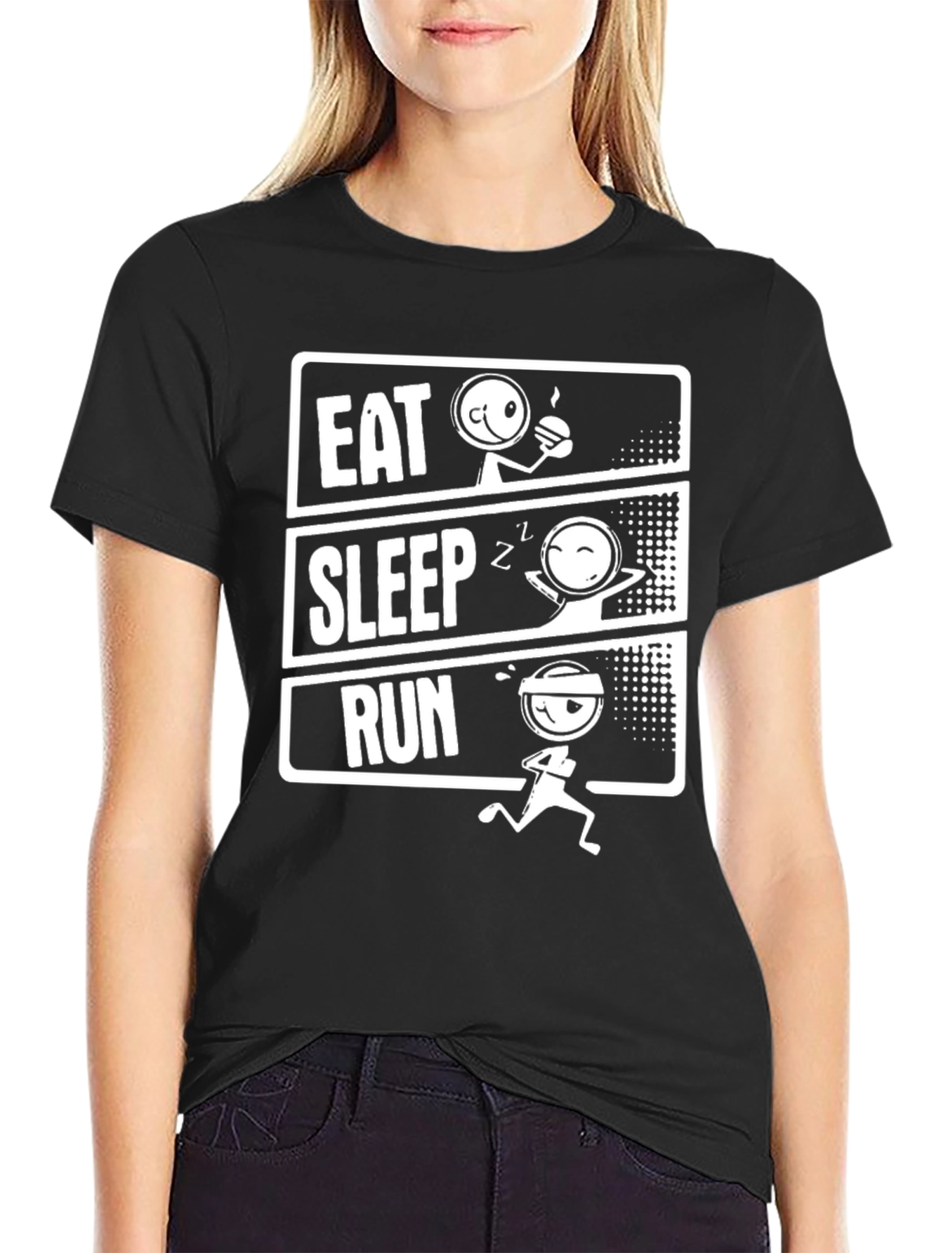 Eat Sleep Run Graphic T-Shirt