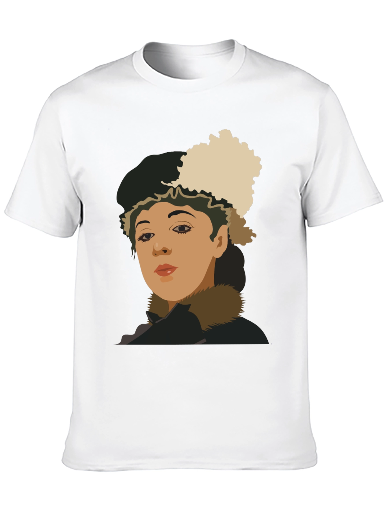 Retro Portrait Graphic Tee - Unisex Black T-Shirt