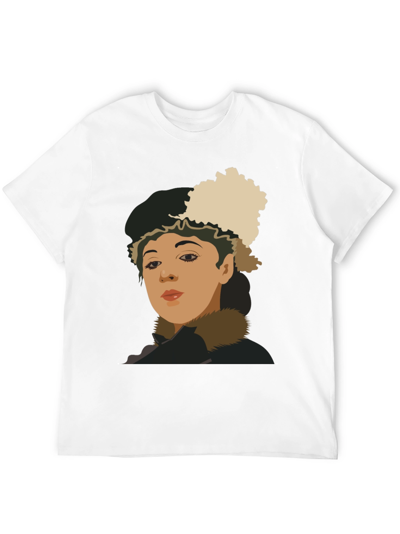 Retro Portrait Graphic Tee - Unisex Black T-Shirt