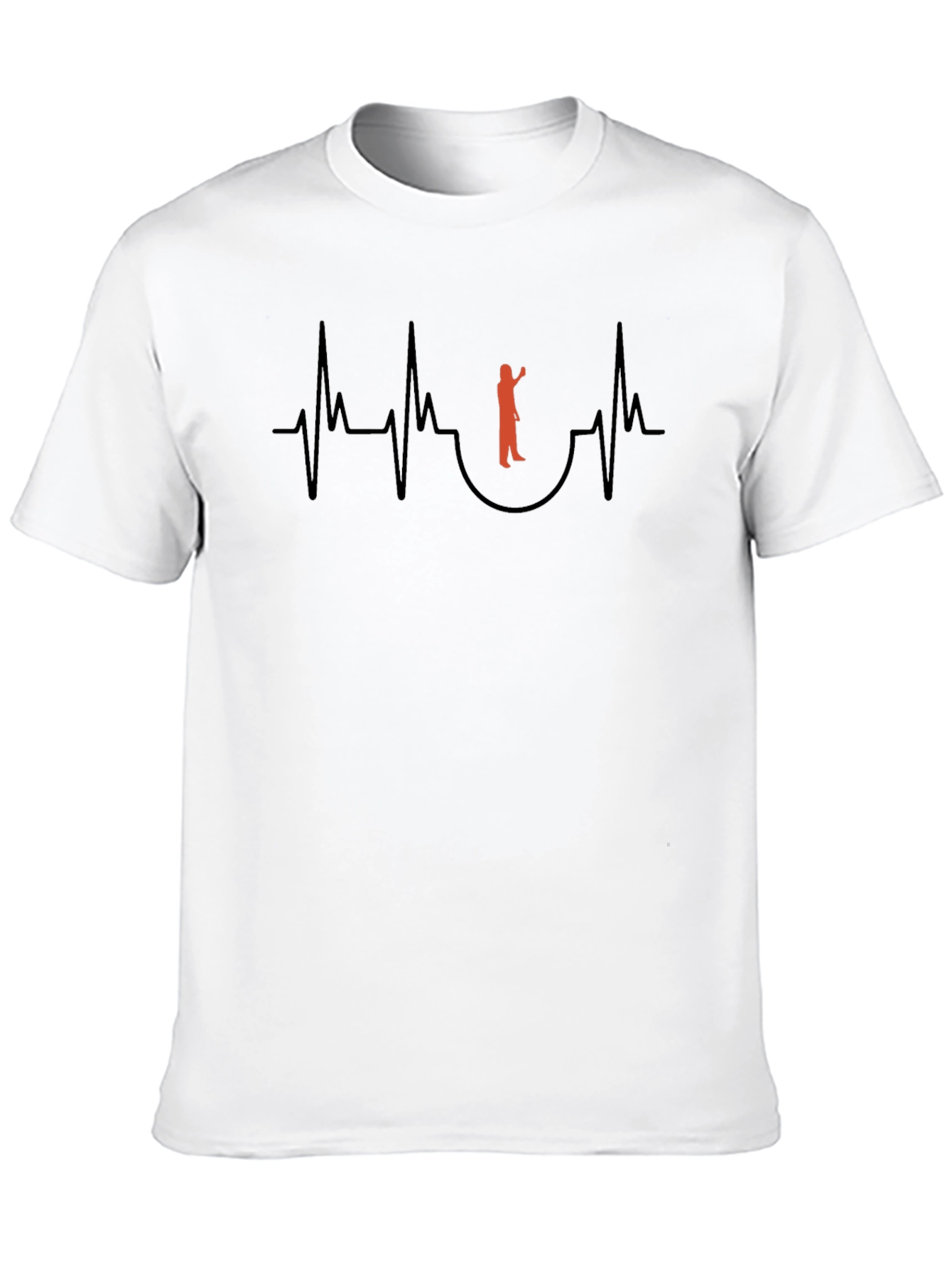 Lifeguard Heartbeat T-Shirt - Black Cotton Tee