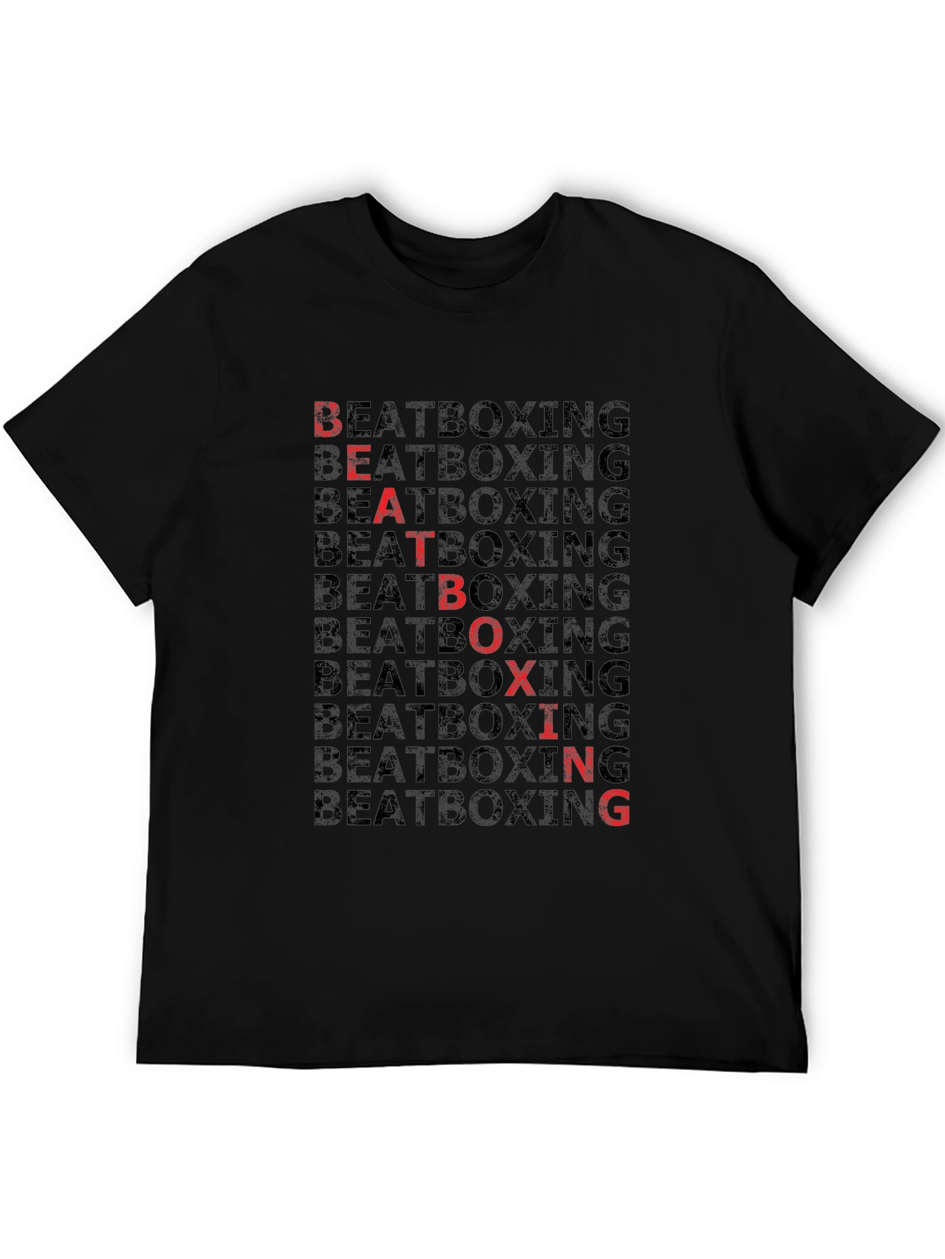 Beatboxing Graphic Tee - Black Cotton Blend