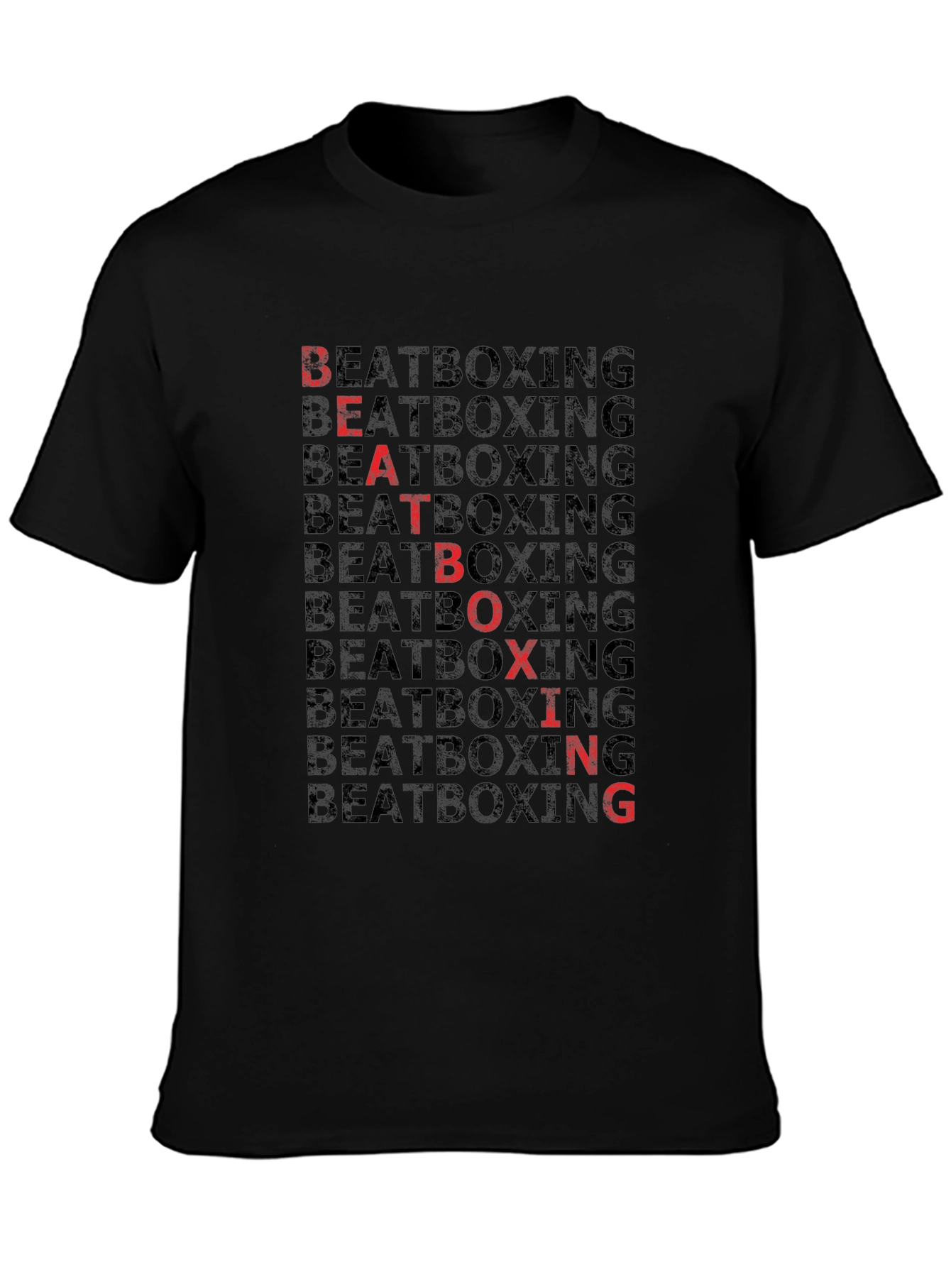 Beatboxing Graphic Tee - Black Cotton Blend