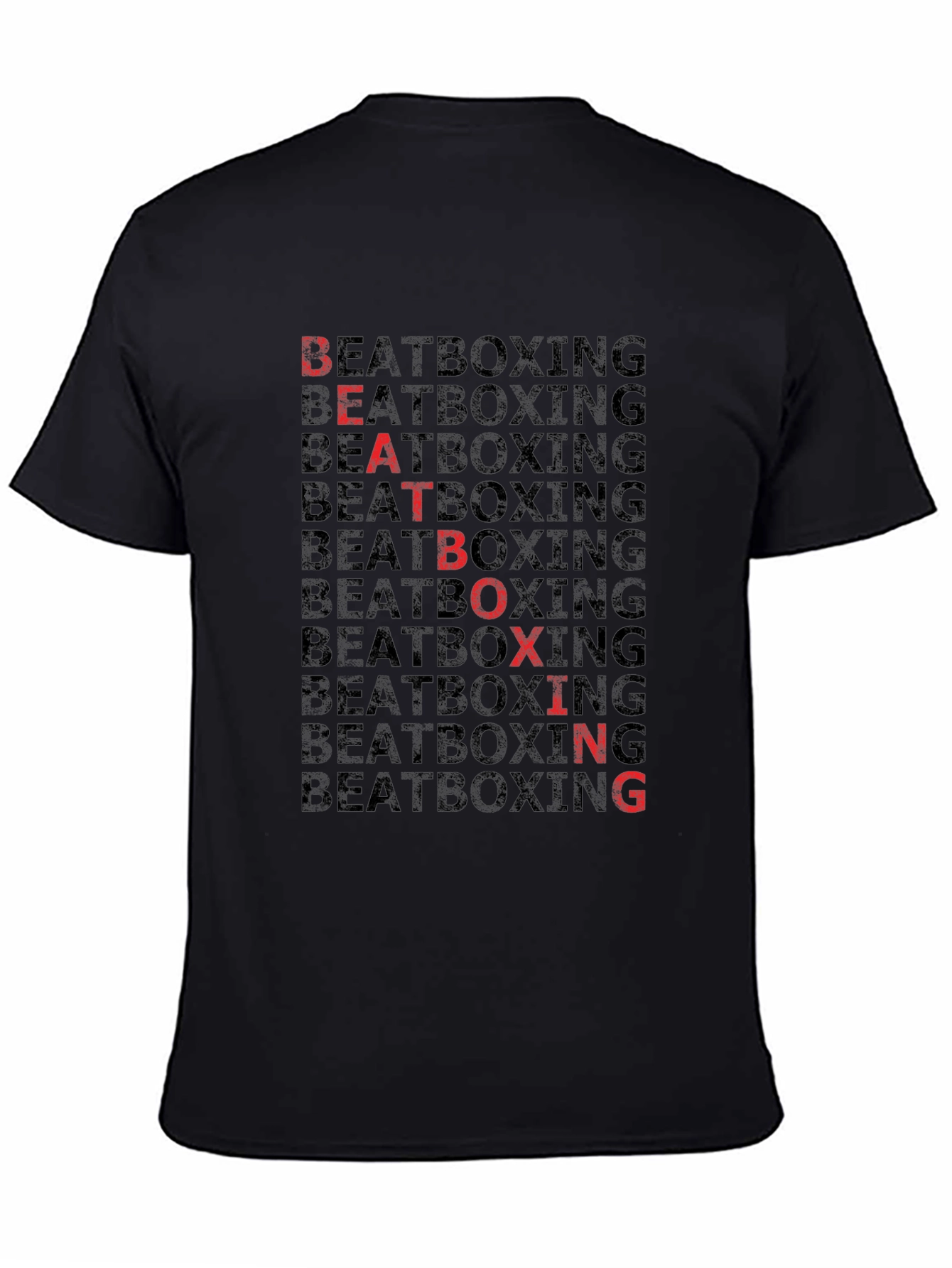 Beatboxing Graphic Tee - Black Cotton Blend