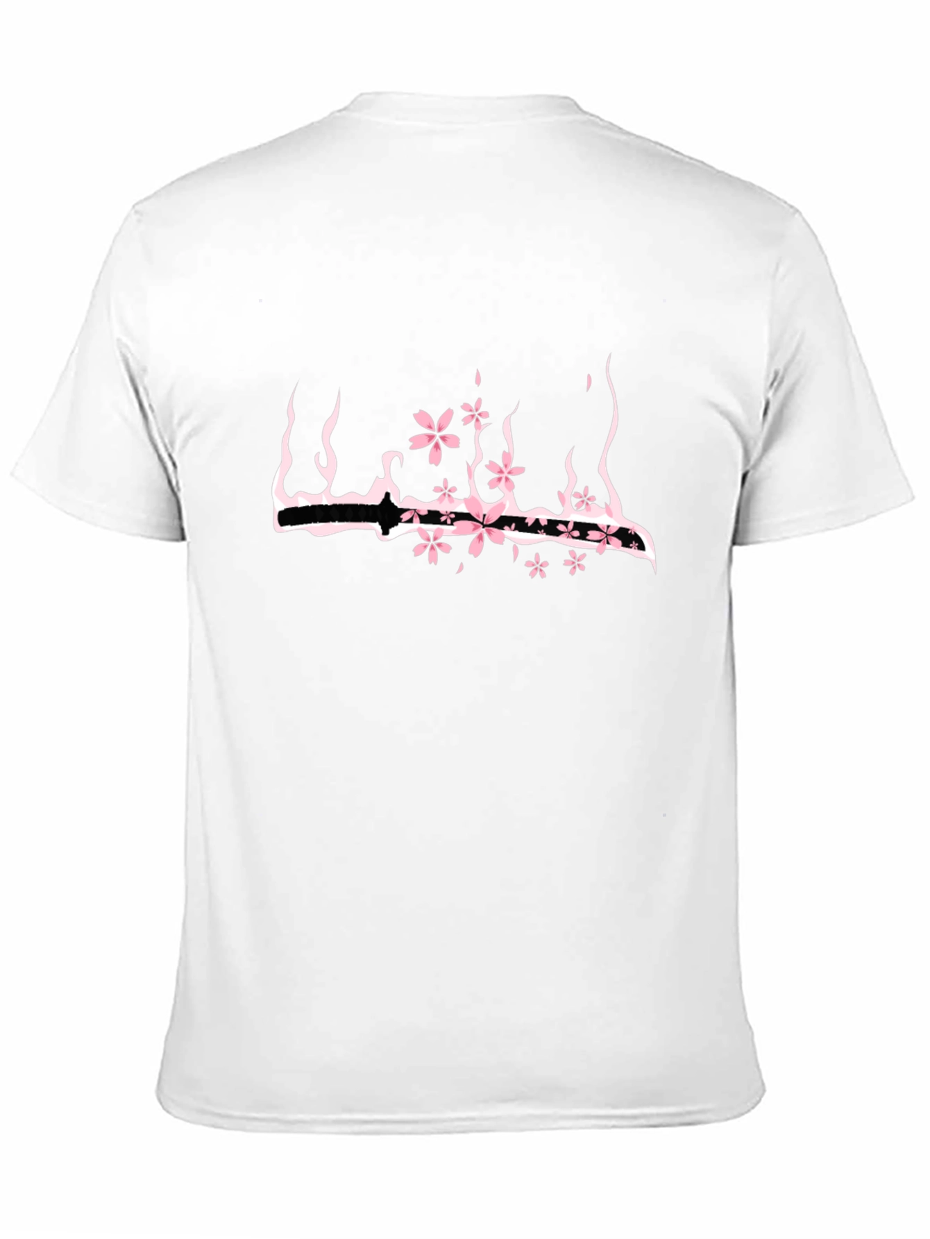 Floral Katana Black T-Shirt