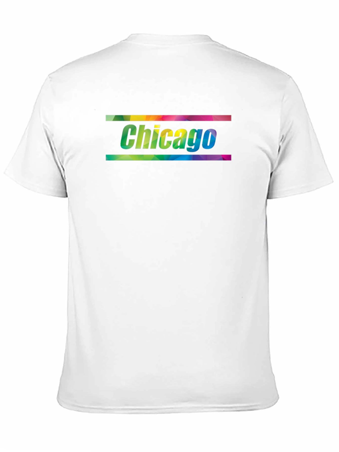 Chicago Rainbow Graphic Black T-Shirt