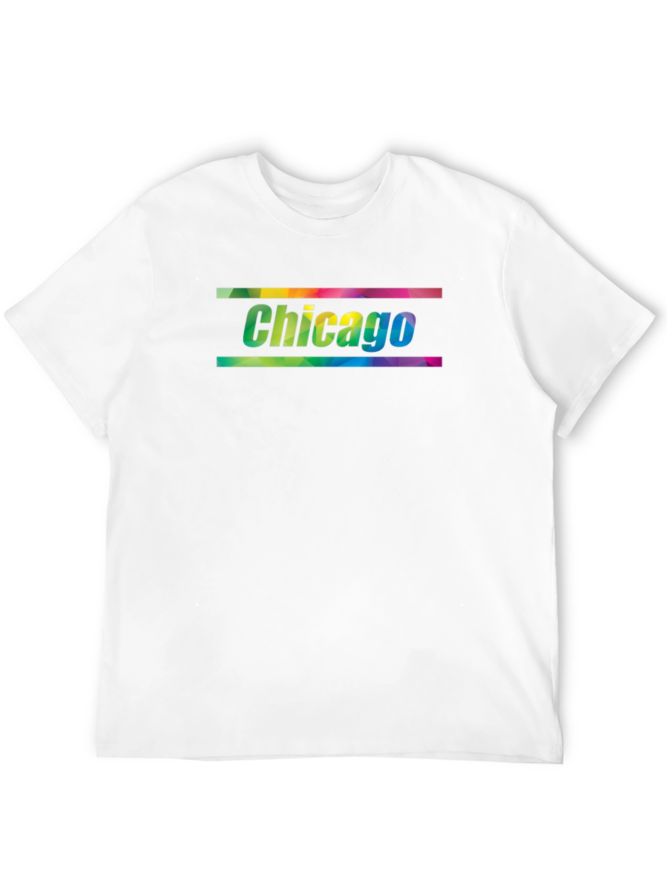 Chicago Rainbow Graphic Black T-Shirt