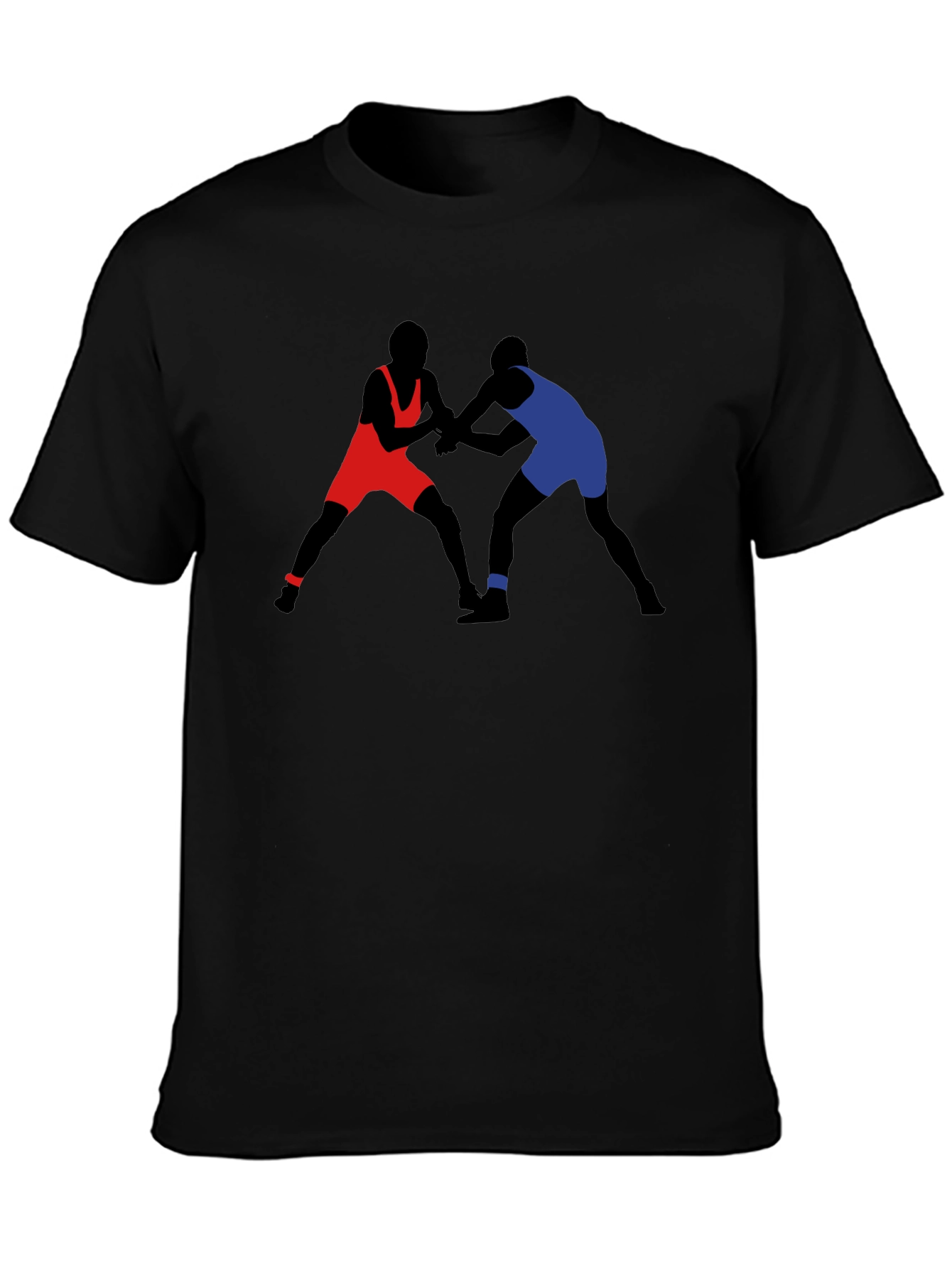 Wrestling Silhouette Graphic Tee