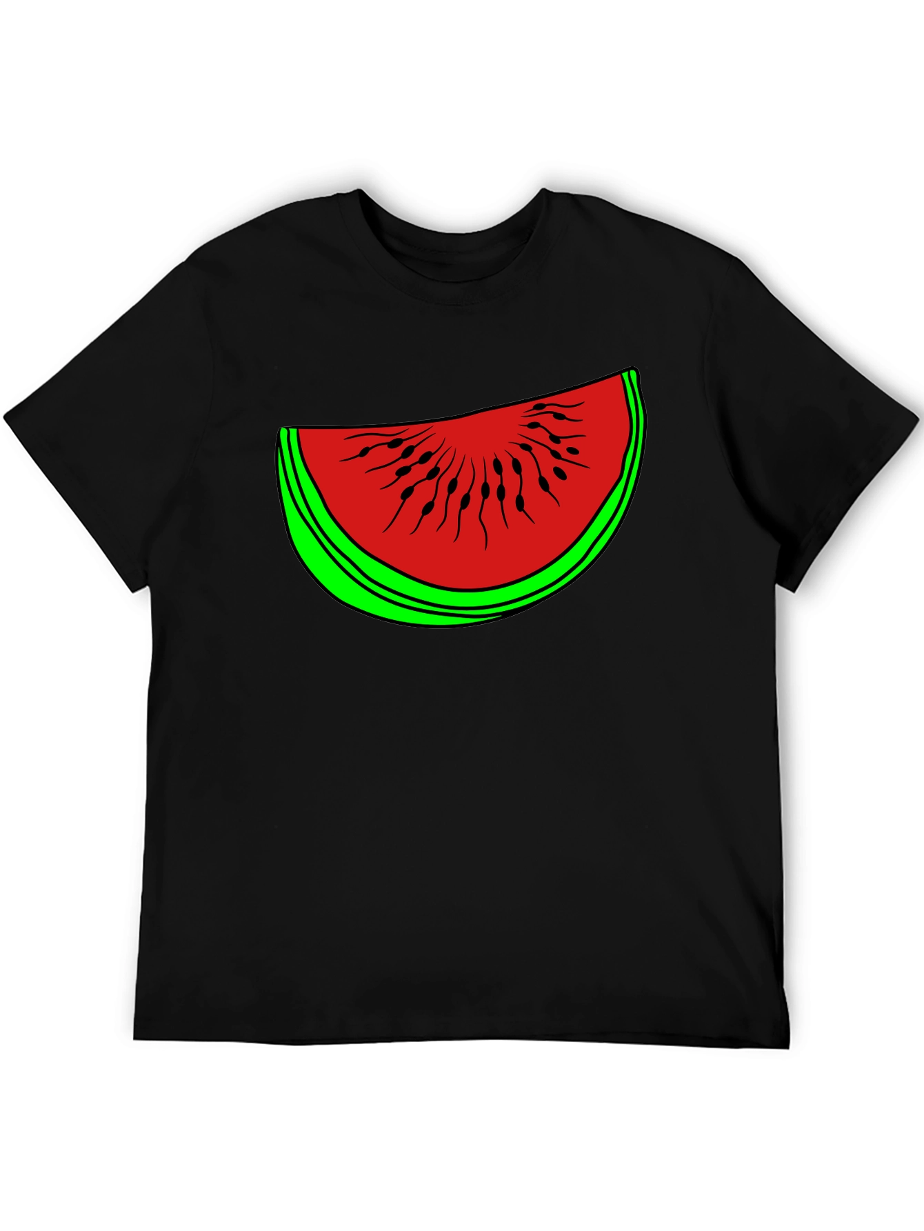Funny Watermelon Slice Graphic T-Shirt