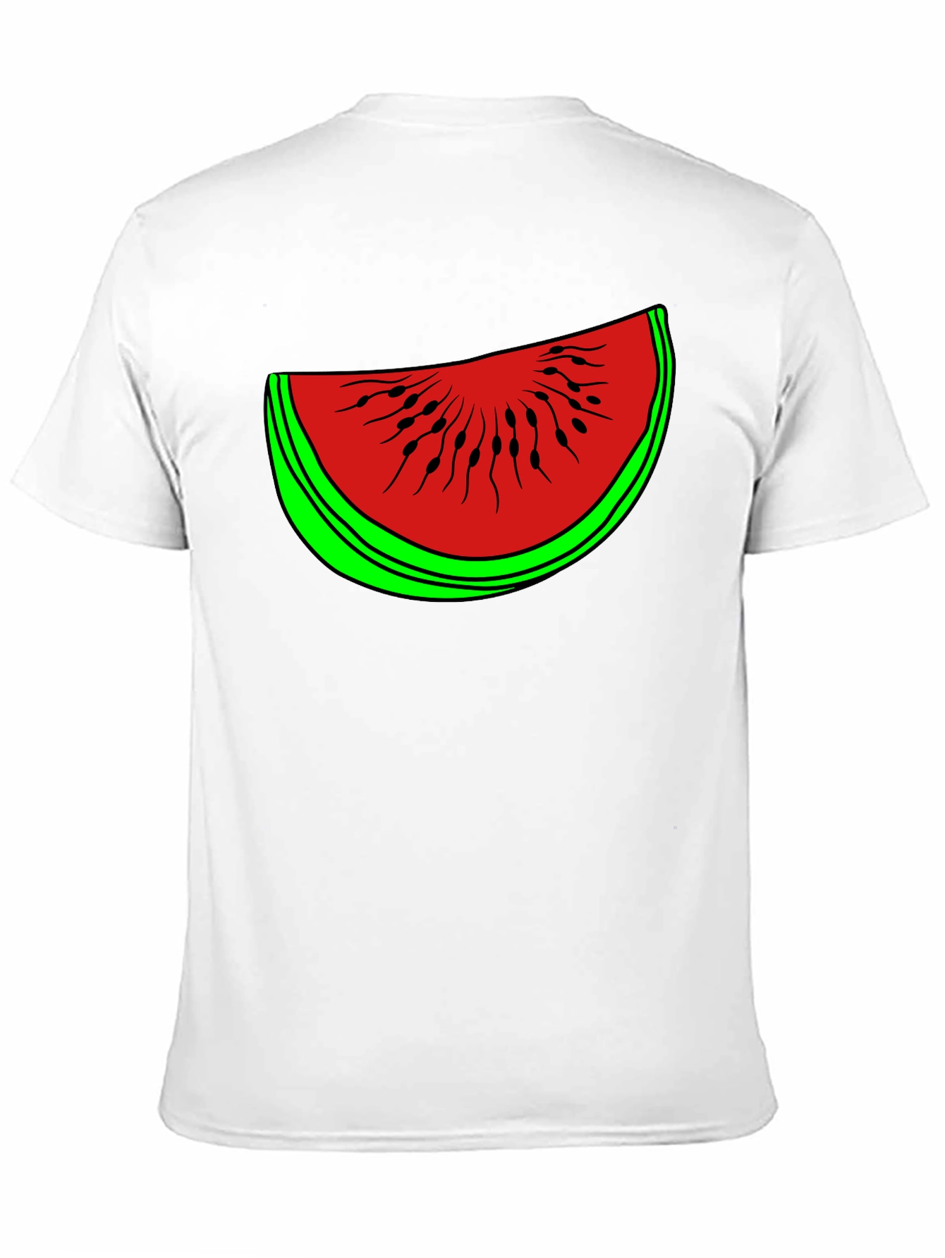 Funny Watermelon Slice Graphic T-Shirt