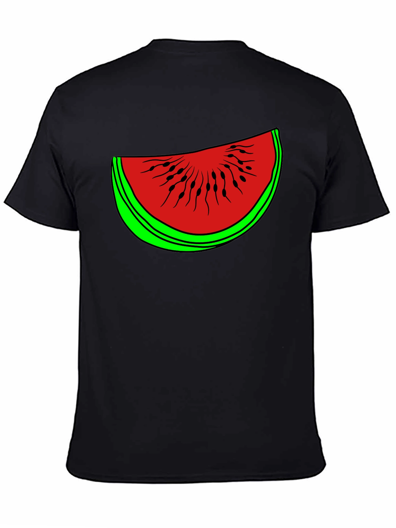 Funny Watermelon Slice Graphic T-Shirt