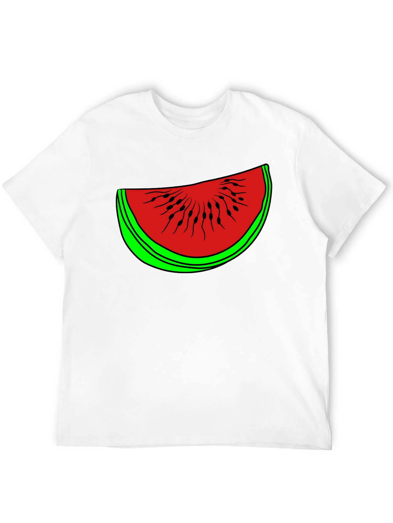 Funny Watermelon Slice Graphic T-Shirt