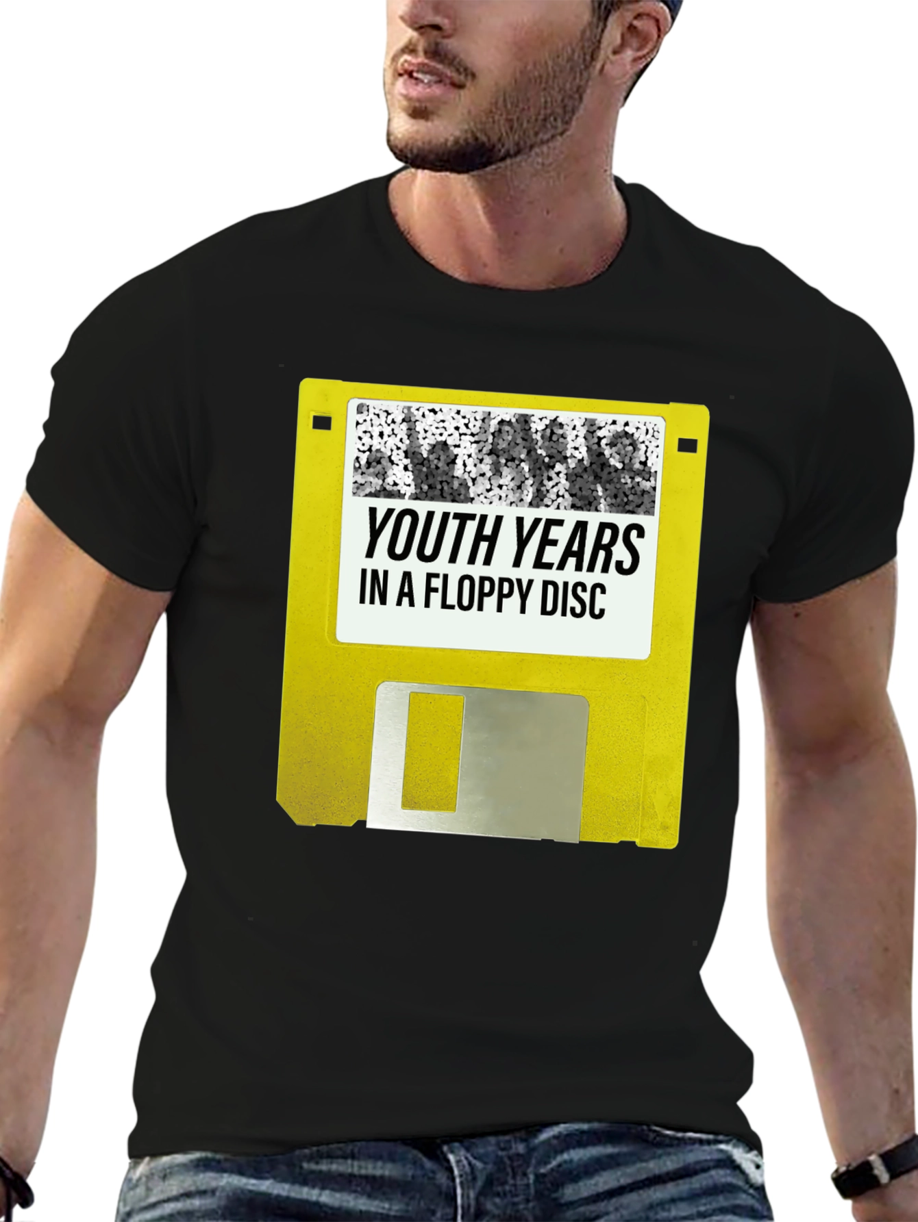 Retro Youth Years Floppy Disc Graphic Tee