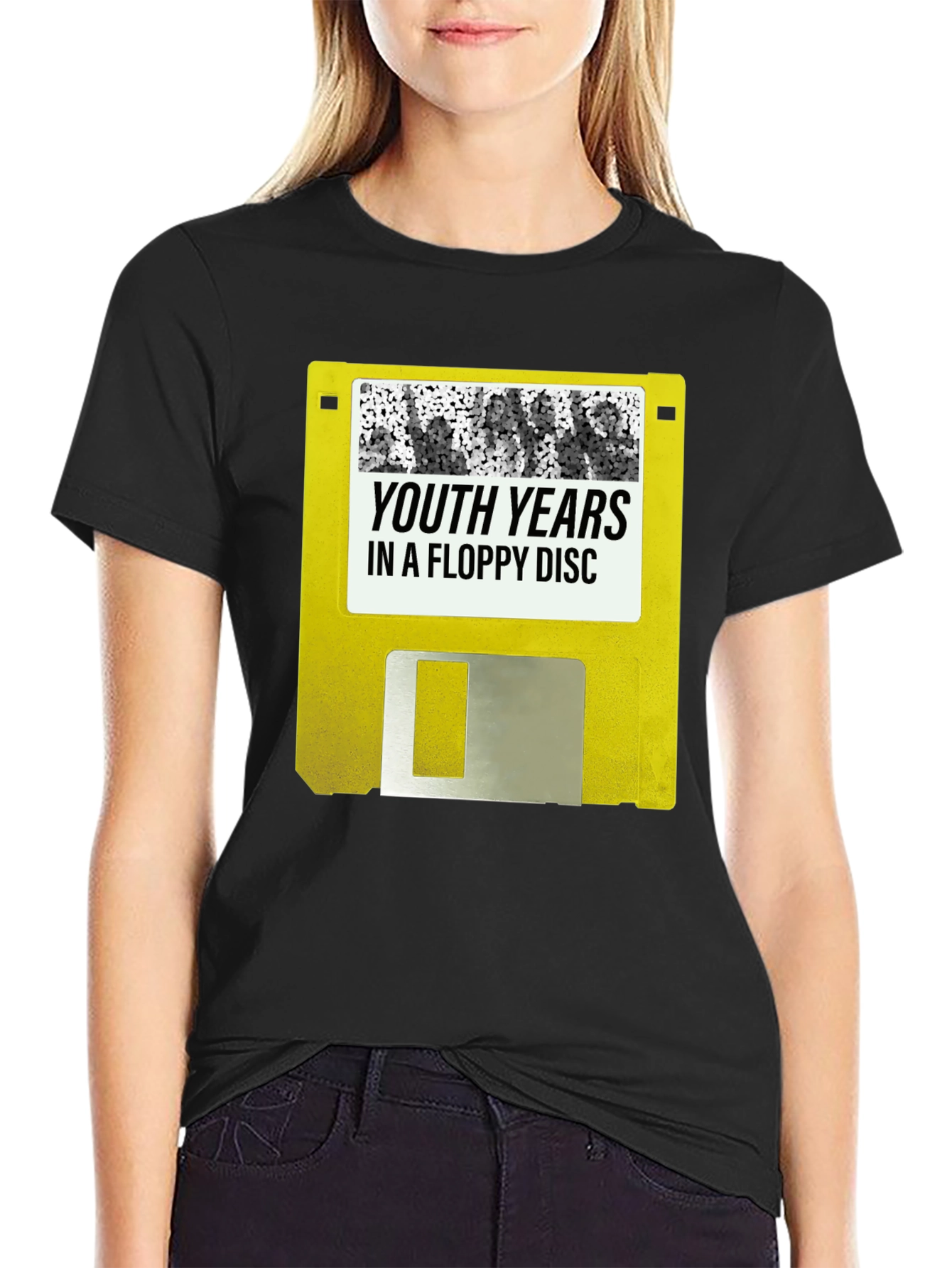 Retro Youth Years Floppy Disc Graphic Tee