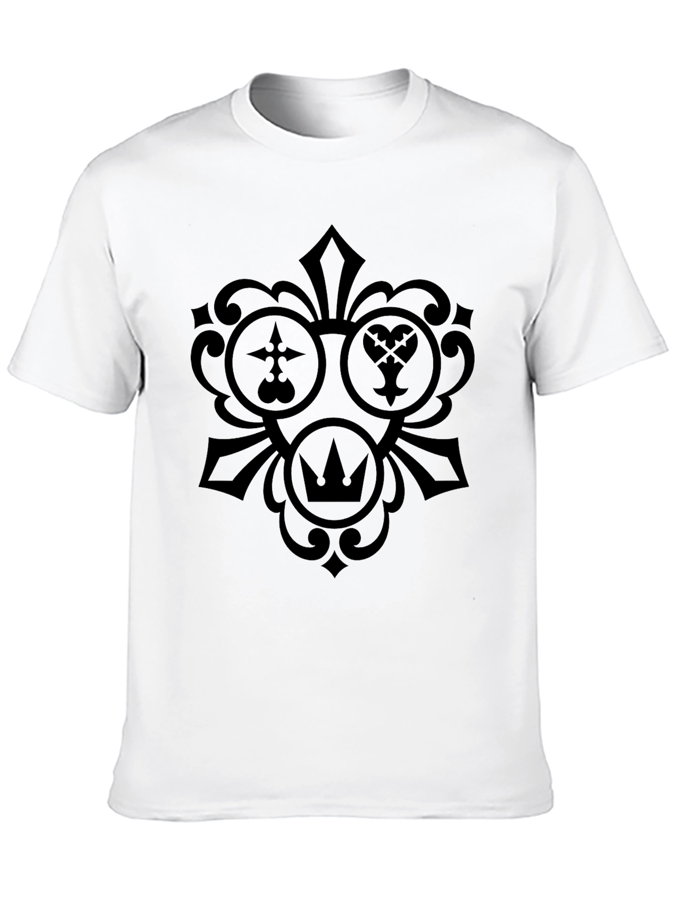 Kingdom Hearts Emblem Black T-Shirt