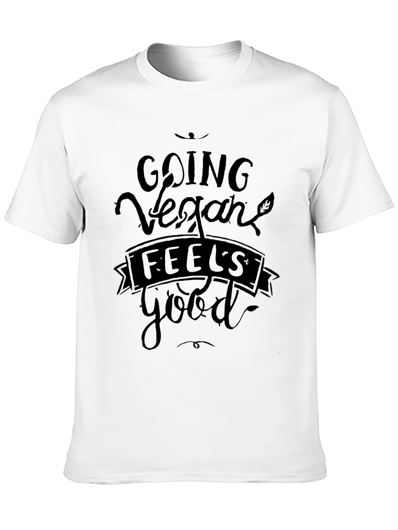 Vegan Feels Good Black T-Shirt