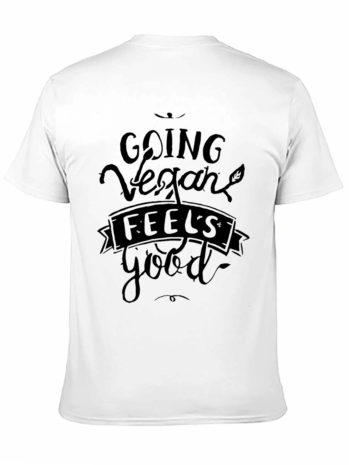 Vegan Feels Good Black T-Shirt